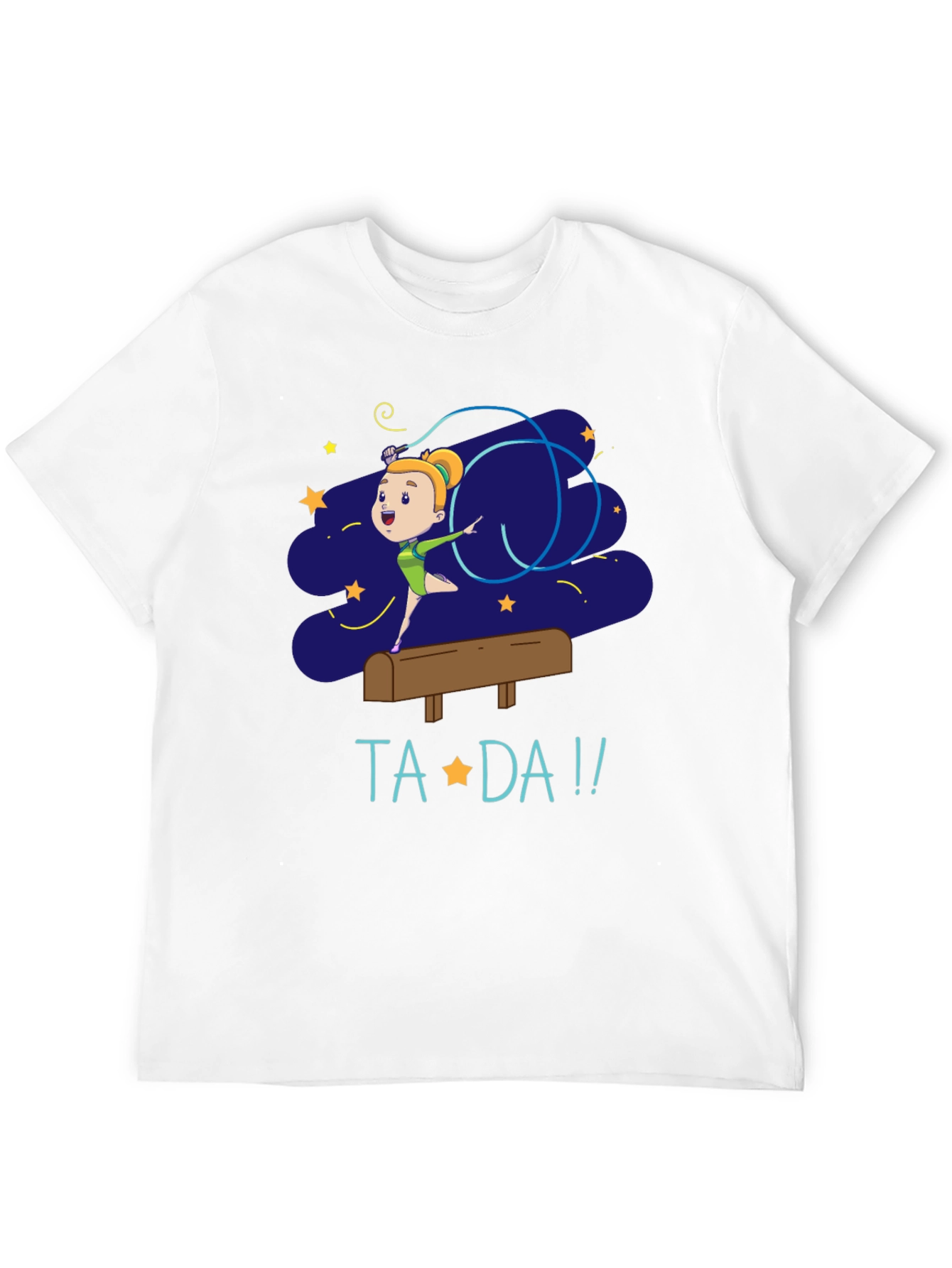 Gymnast Girl Ta-Da! Graphic Tee