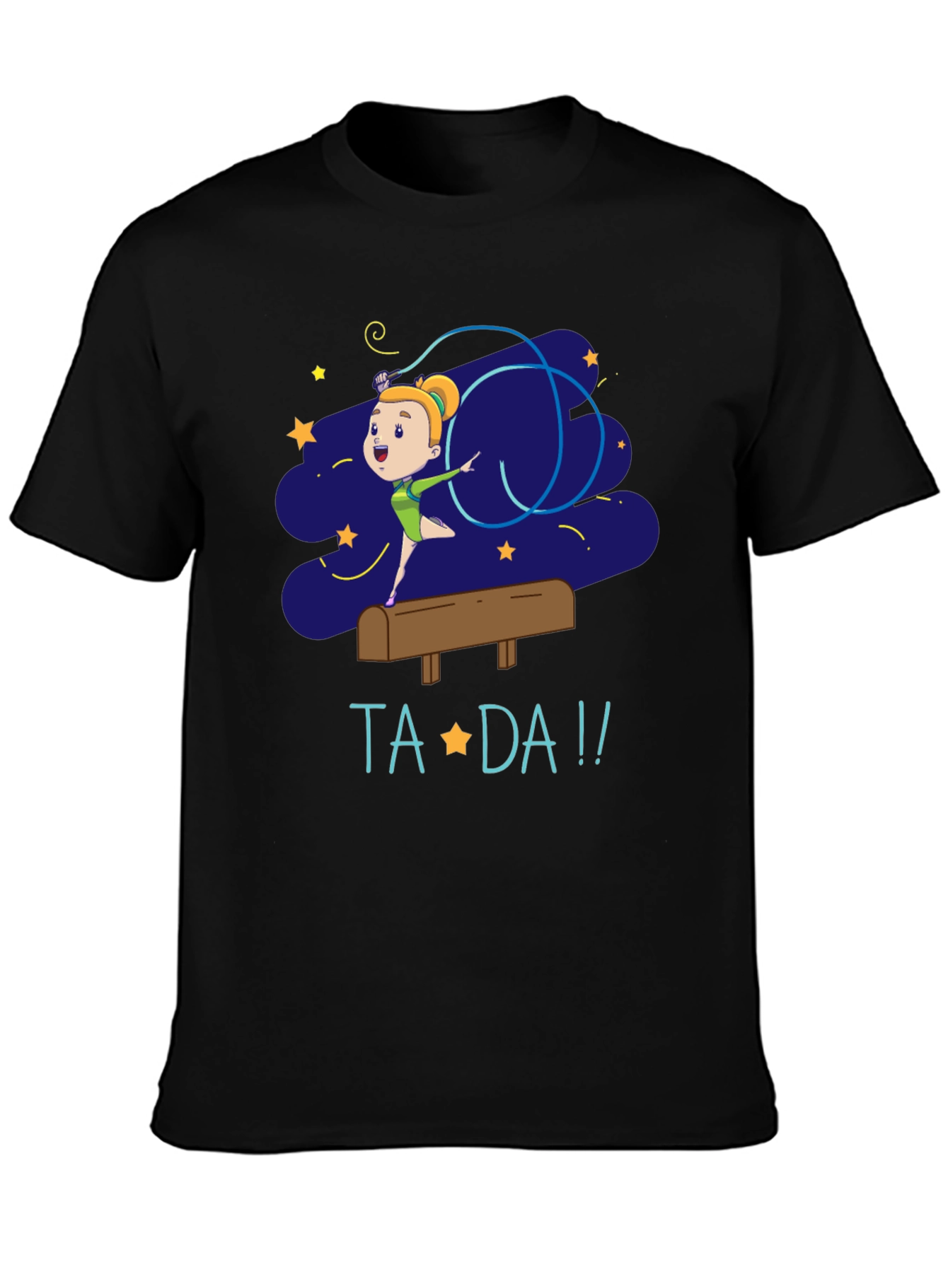 Gymnast Girl Ta-Da! Graphic Tee