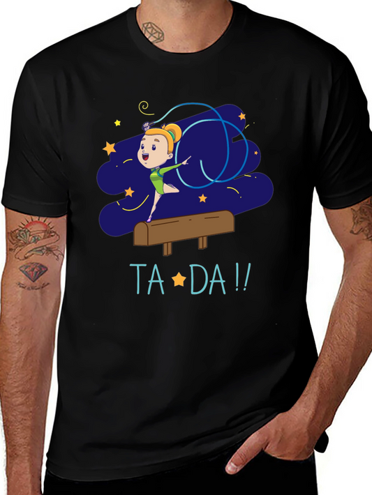 Gymnast Girl Ta-Da! Graphic Tee