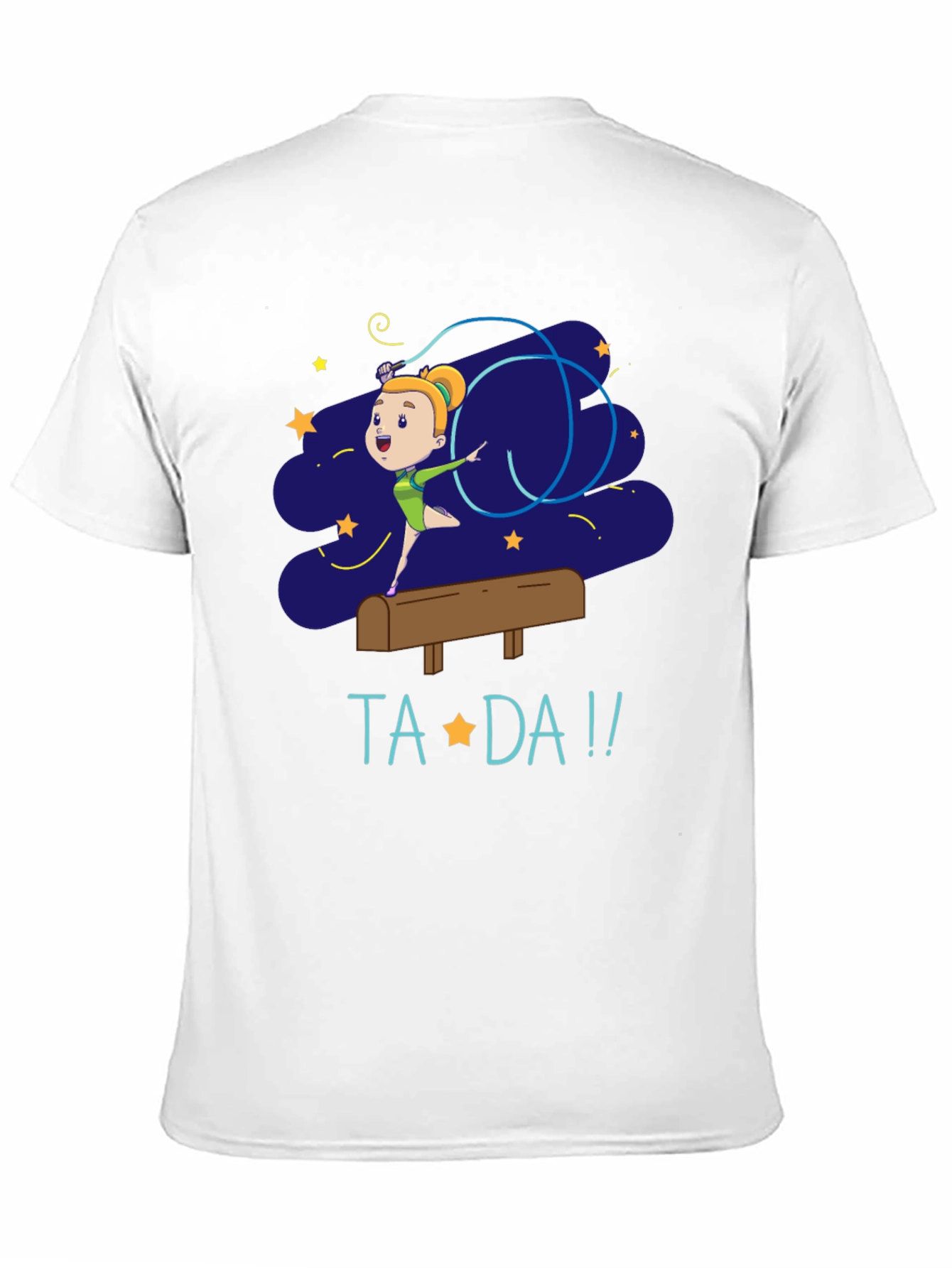 Gymnast Girl Ta-Da! Graphic Tee