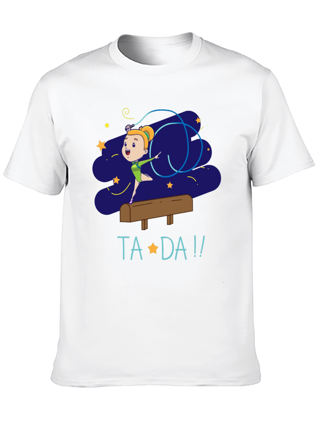 Gymnast Girl Ta-Da! Graphic Tee