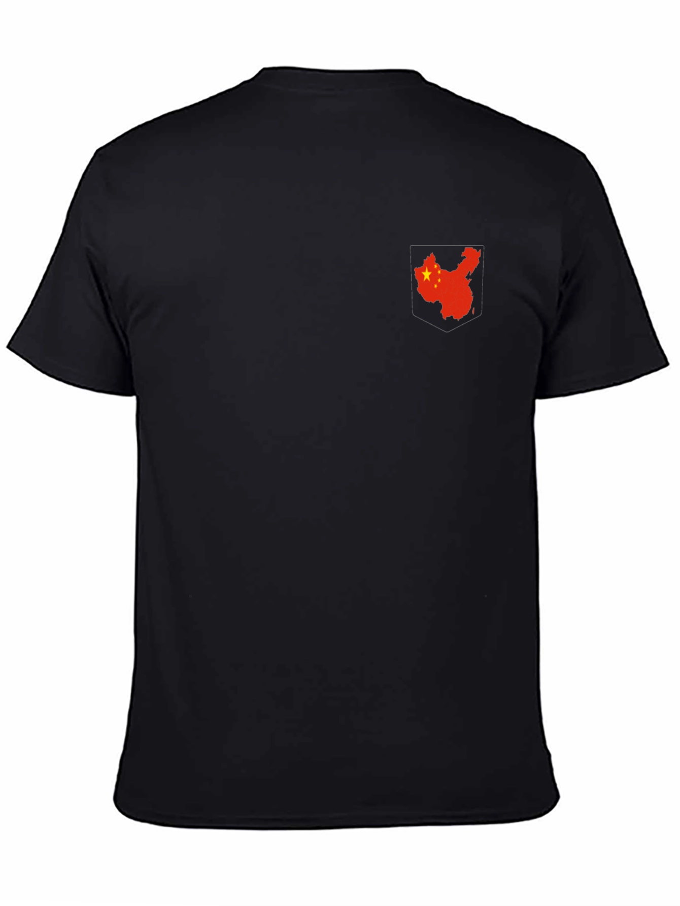 China Flag Graphic Black T-Shirt