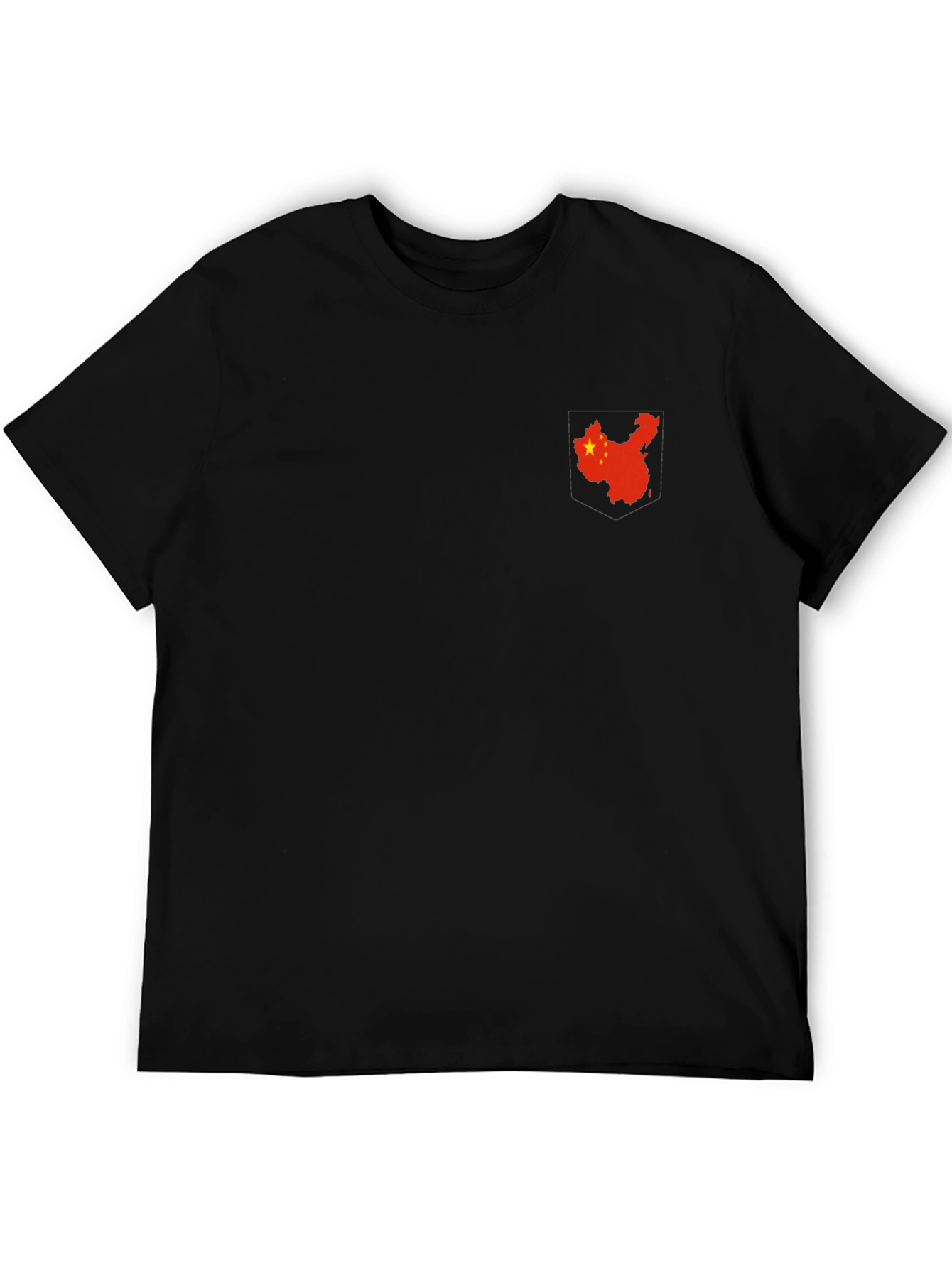 China Flag Graphic Black T-Shirt