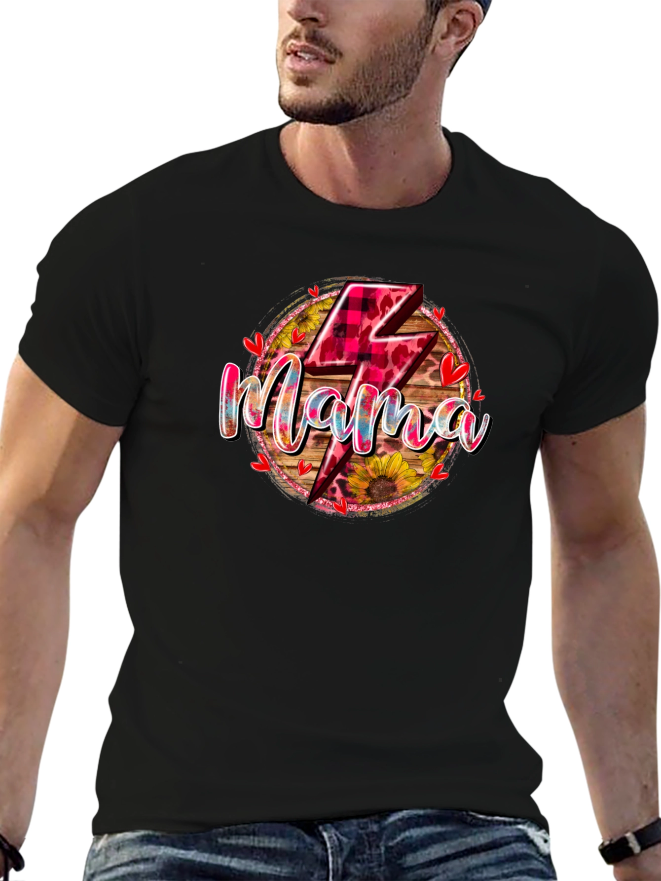 Mama Lightning Bolt Graphic Tee