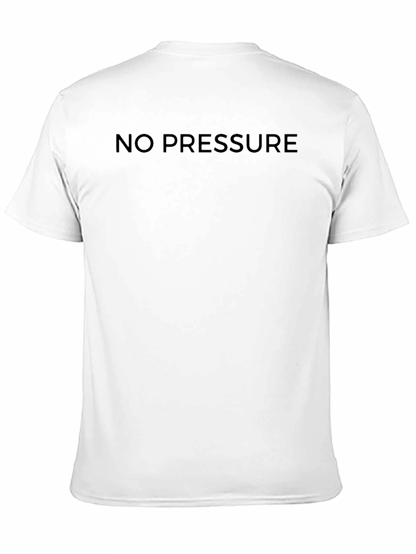 No Pressure Black Graphic Tee - Relaxed Fit