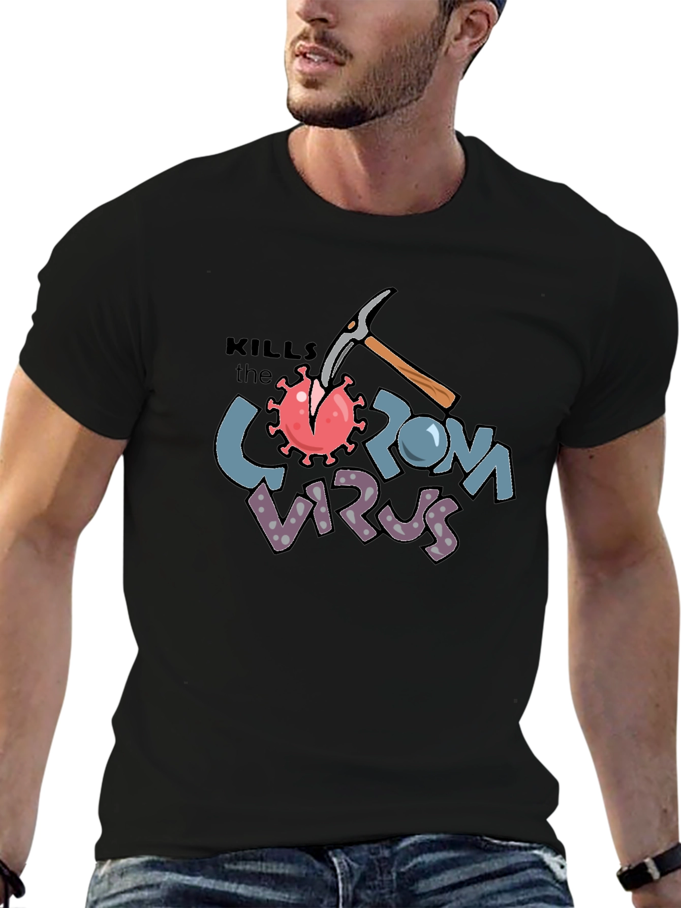 Corona Virus Killer Graphic T-Shirt