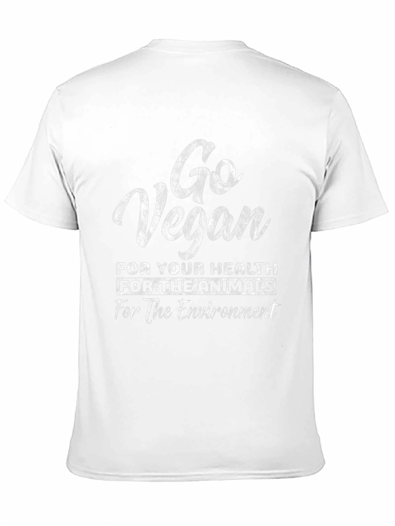 Go Vegan T-Shirt - Health Animals Environment