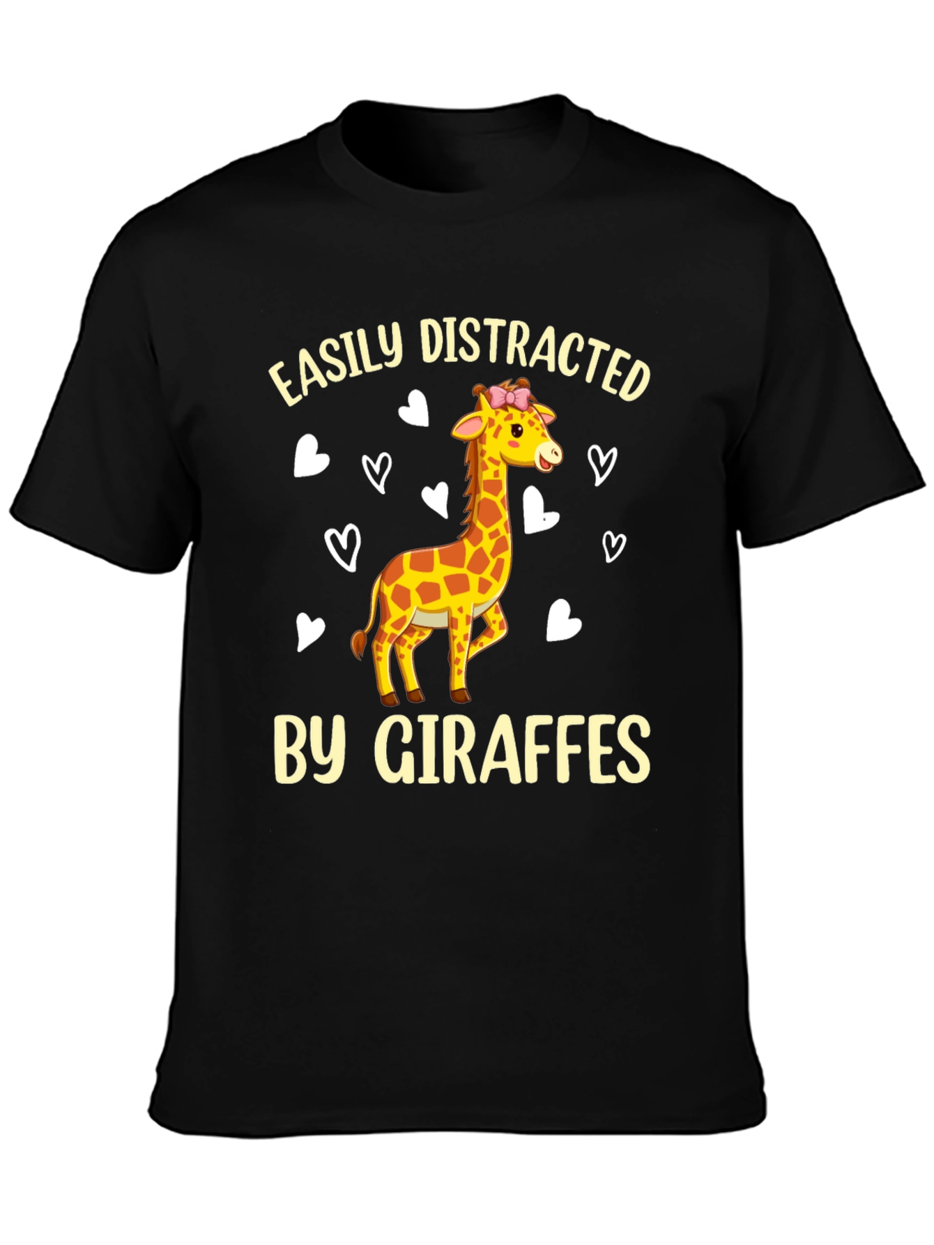 Giraffe Lover Tee - Easily Distracted Funny T-Shirt