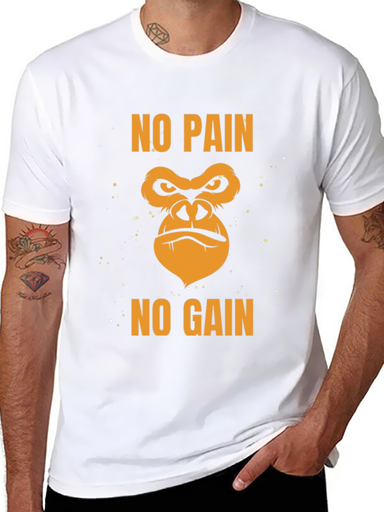 No Pain No Gain Gorilla Gym T-Shirt
