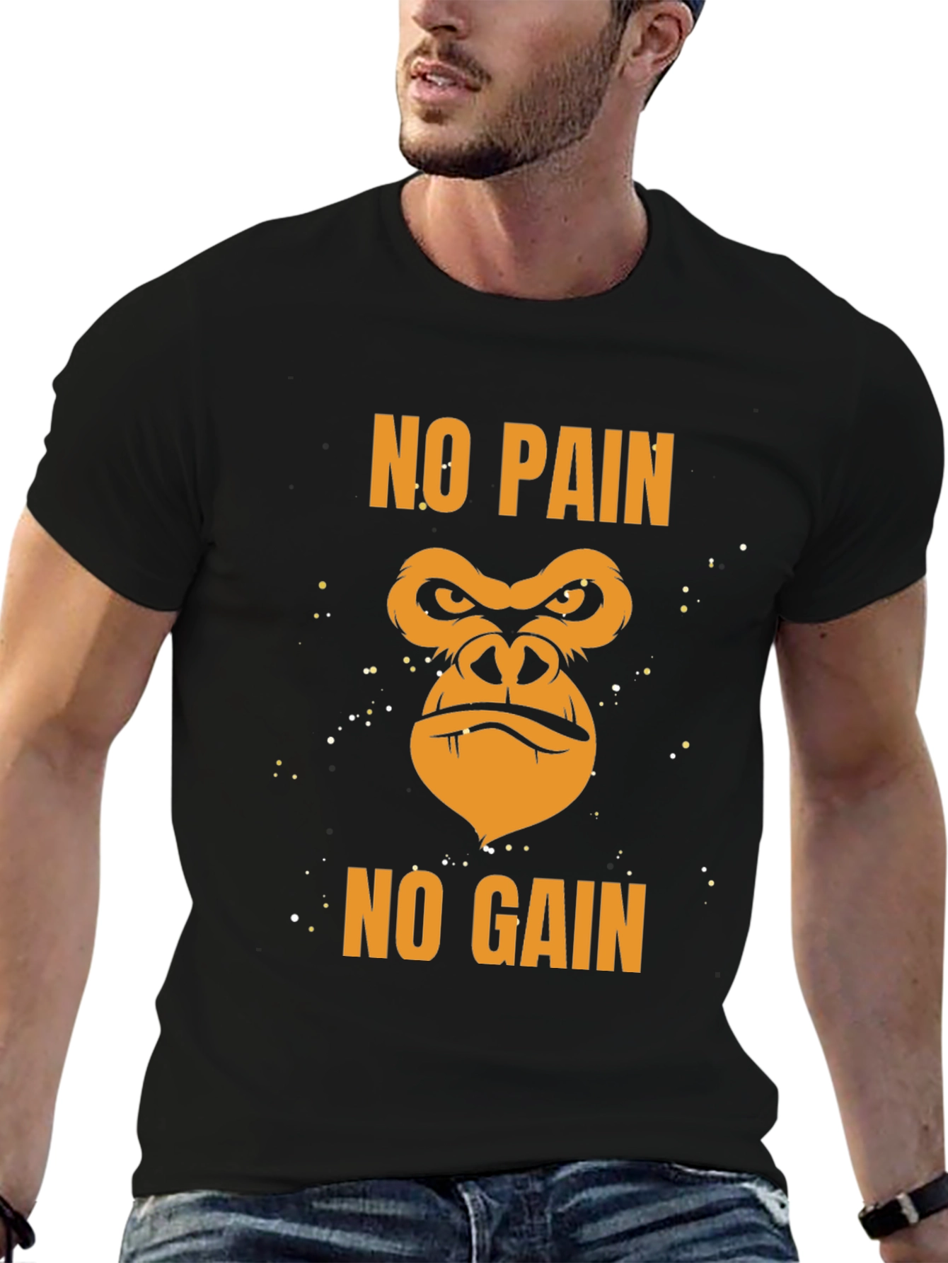 No Pain No Gain Gorilla Gym T-Shirt