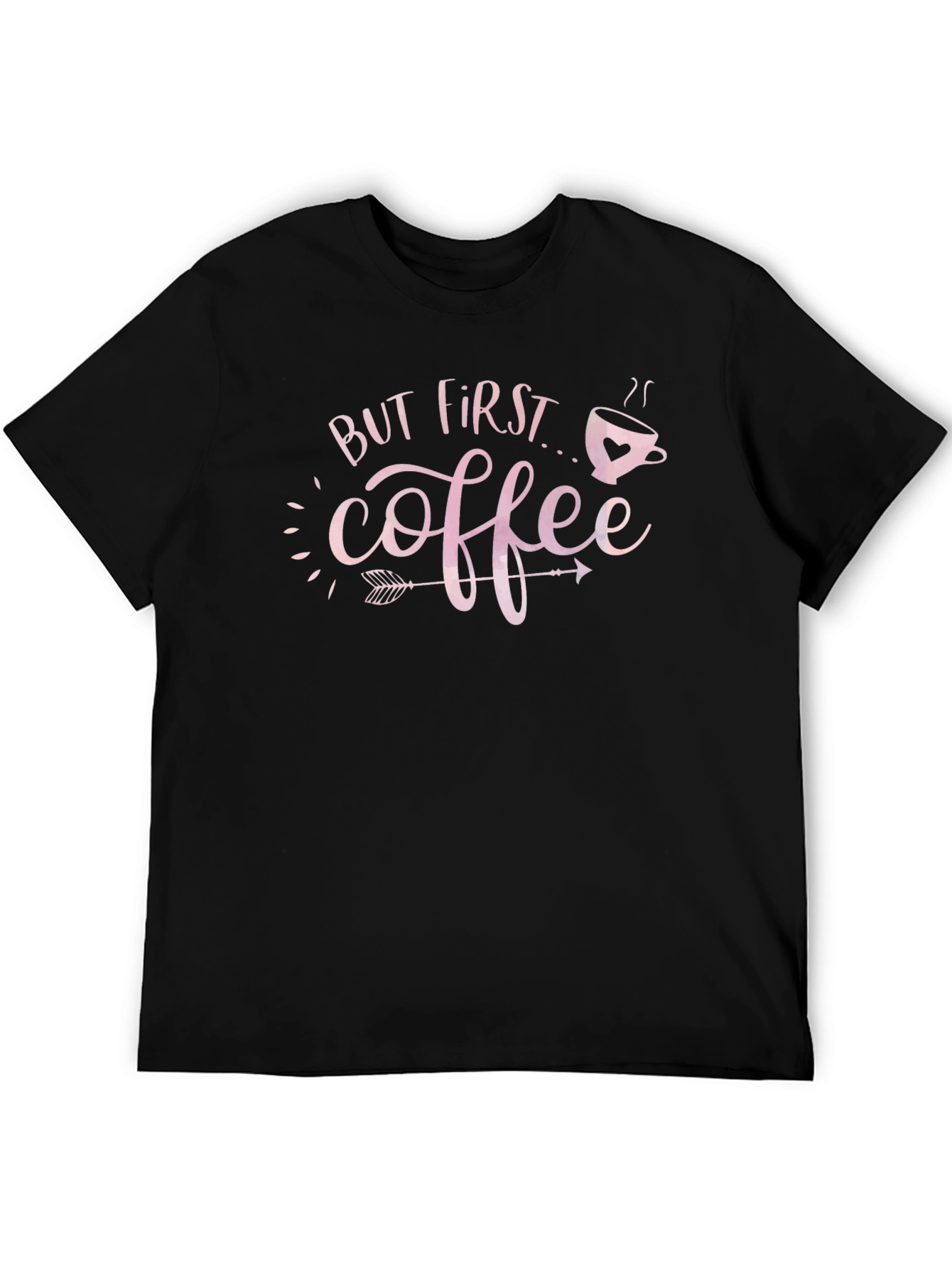 But First Coffee Black Graphic Tee