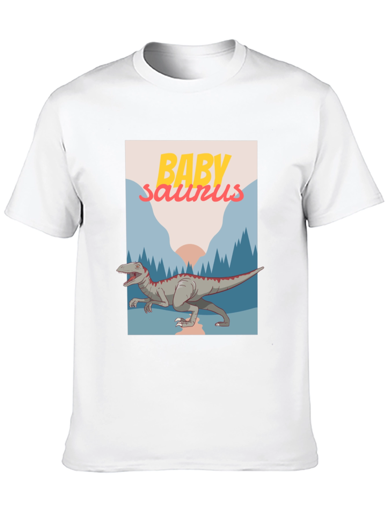 Baby Saurus Graphic T-Shirt - Black Cotton Tee