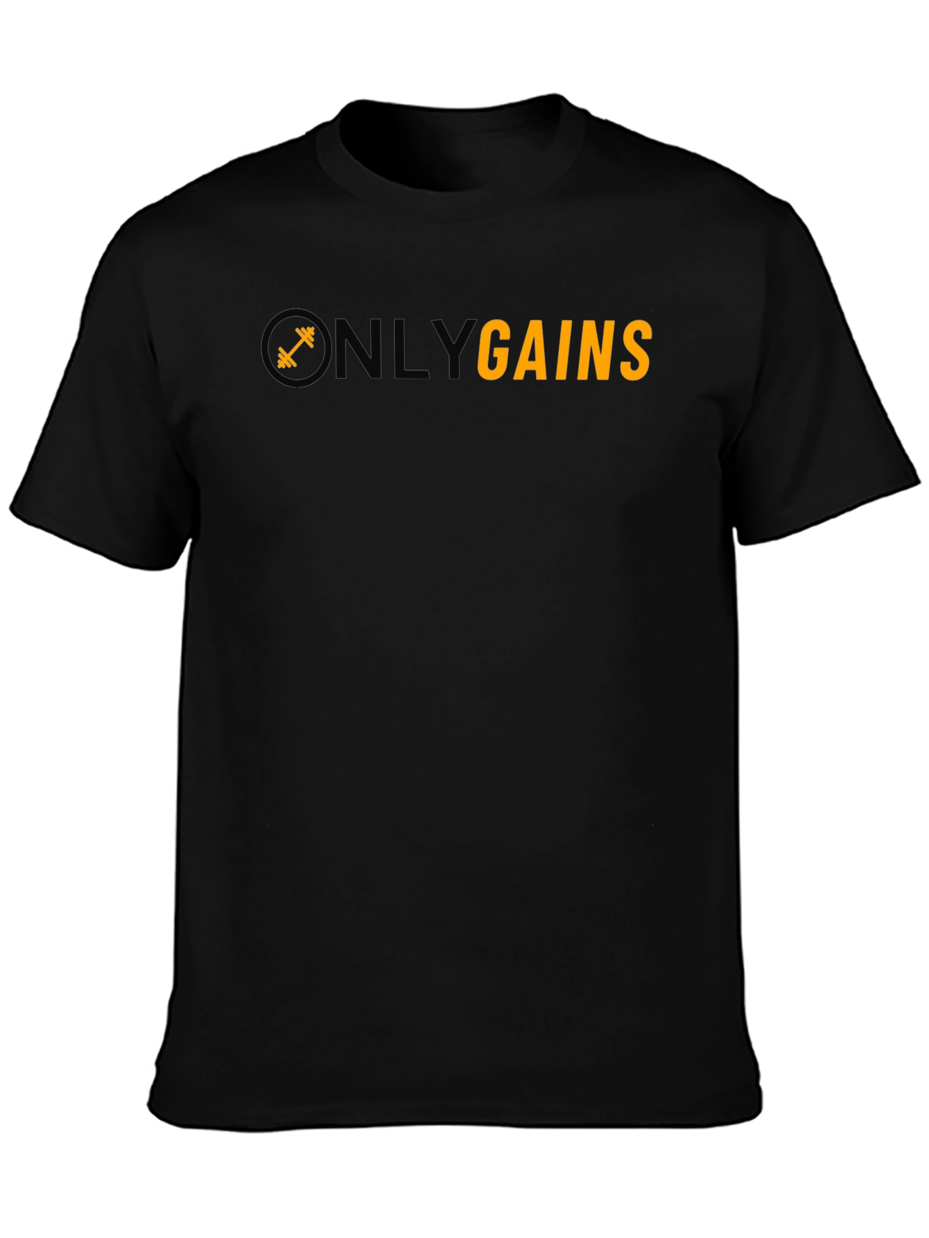 Only Gains Black Gym T-Shirt