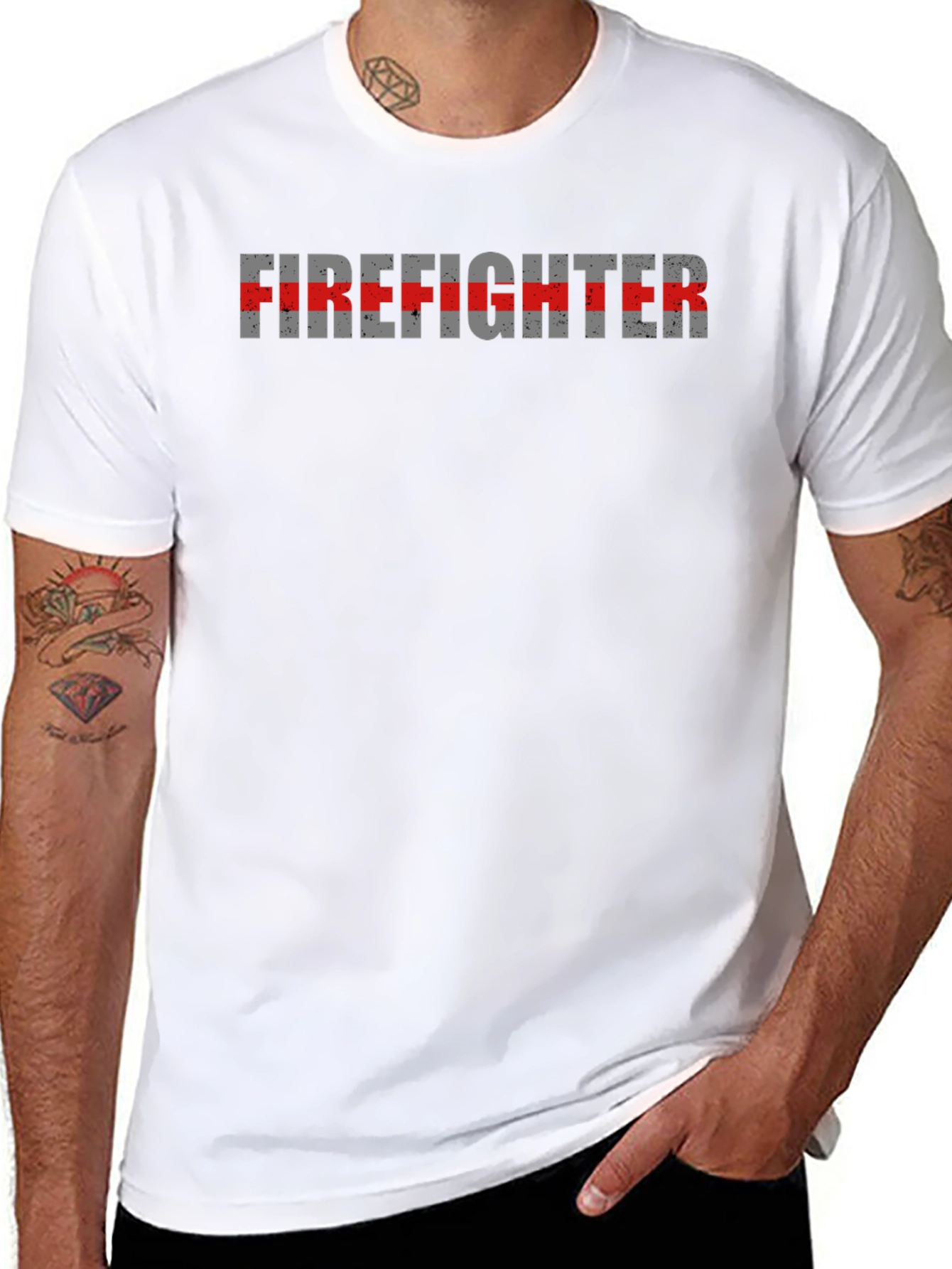 Firefighter T-Shirt - Thin Red Line Honor