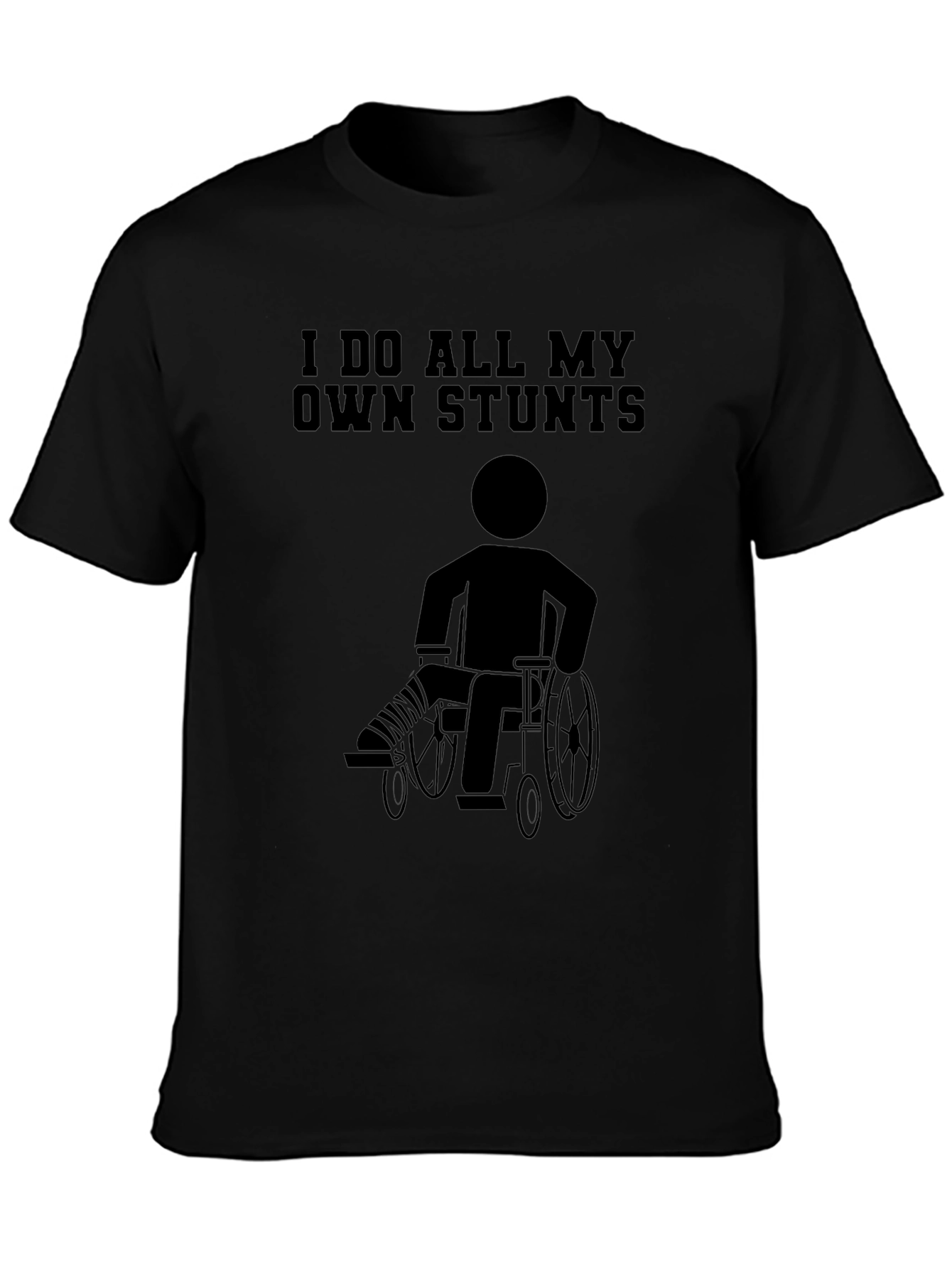 Funny Stuntman Wheelchair T-Shirt