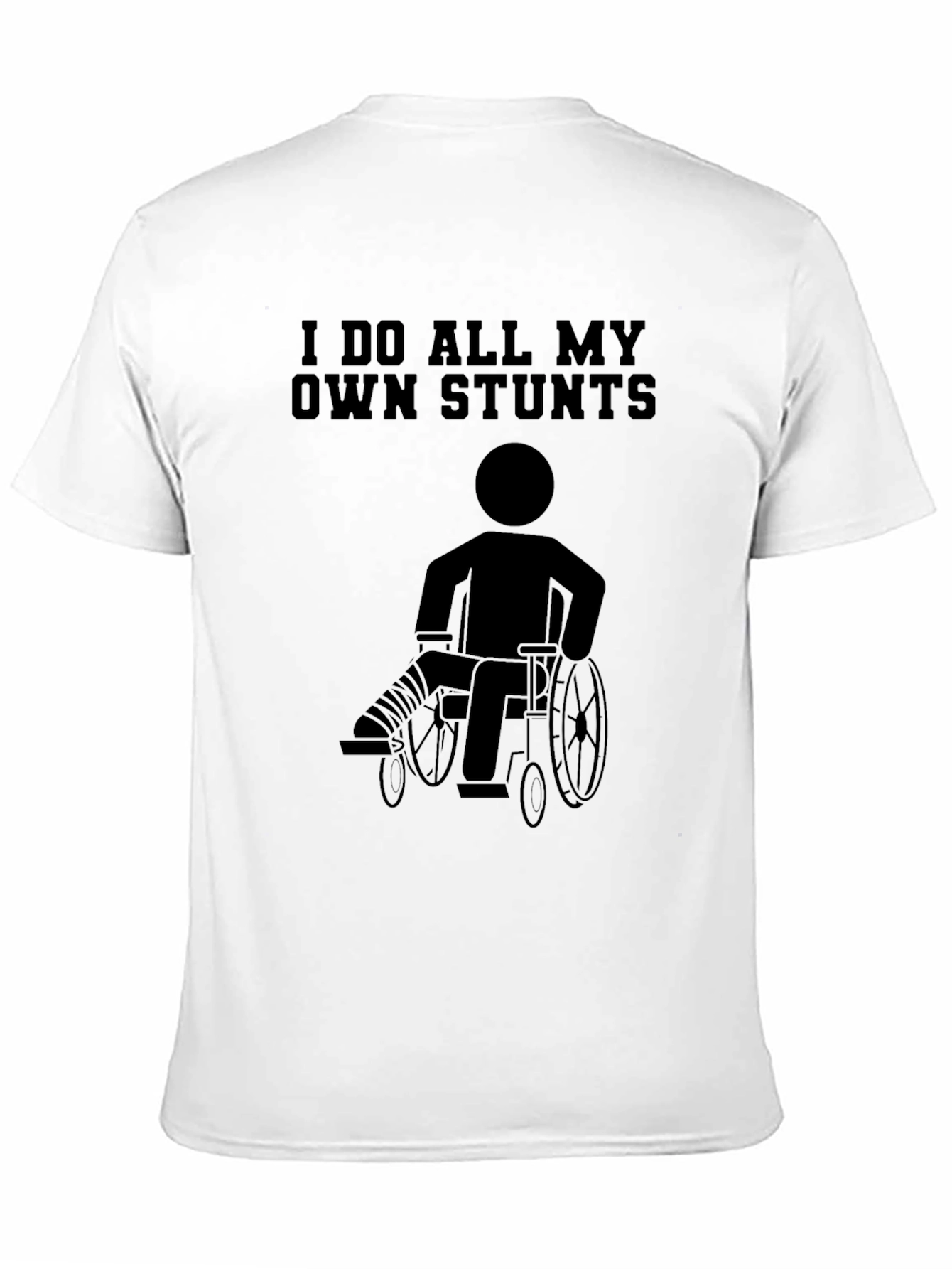 Funny Stuntman Wheelchair T-Shirt