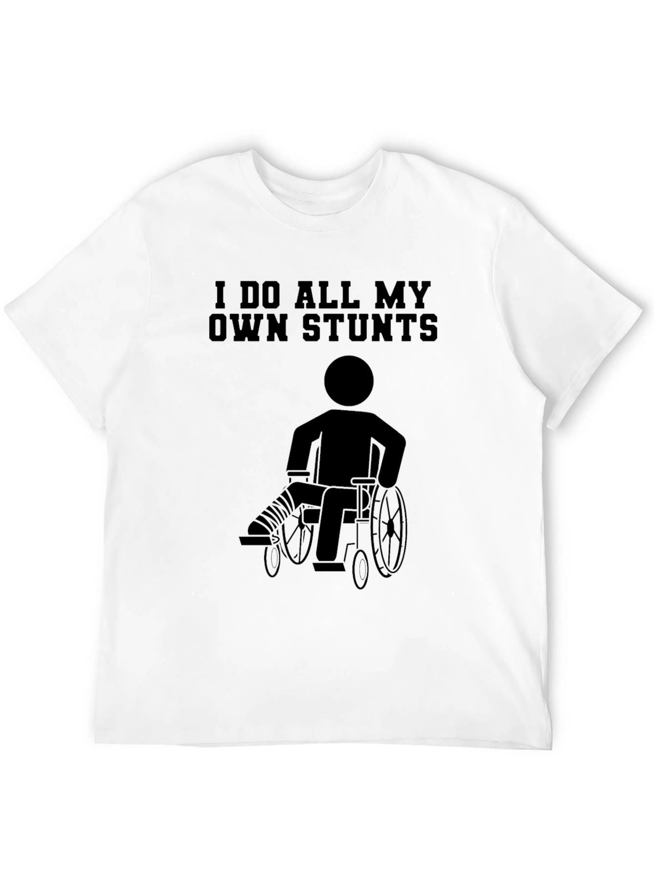 Funny Stuntman Wheelchair T-Shirt