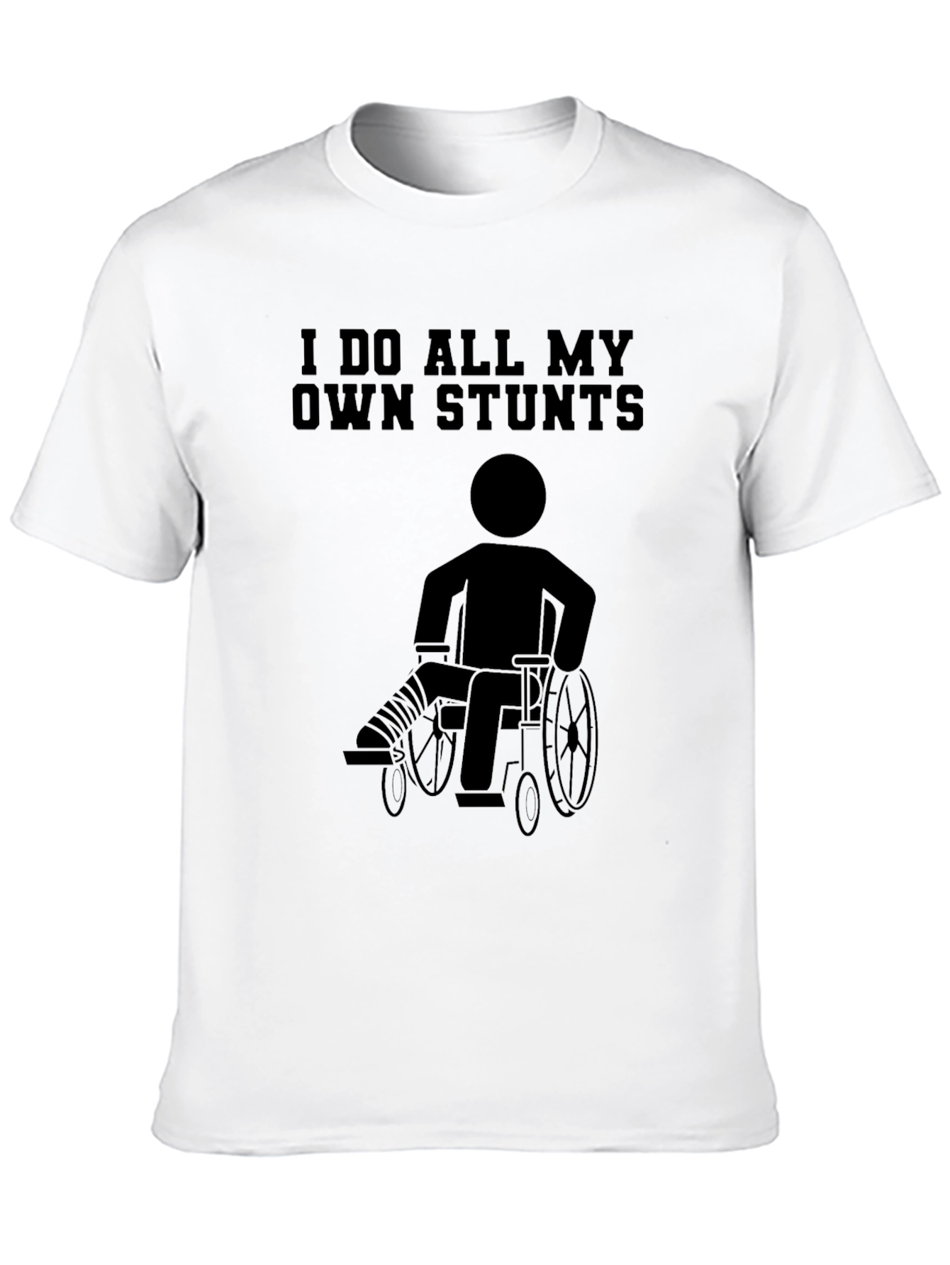 Funny Stuntman Wheelchair T-Shirt