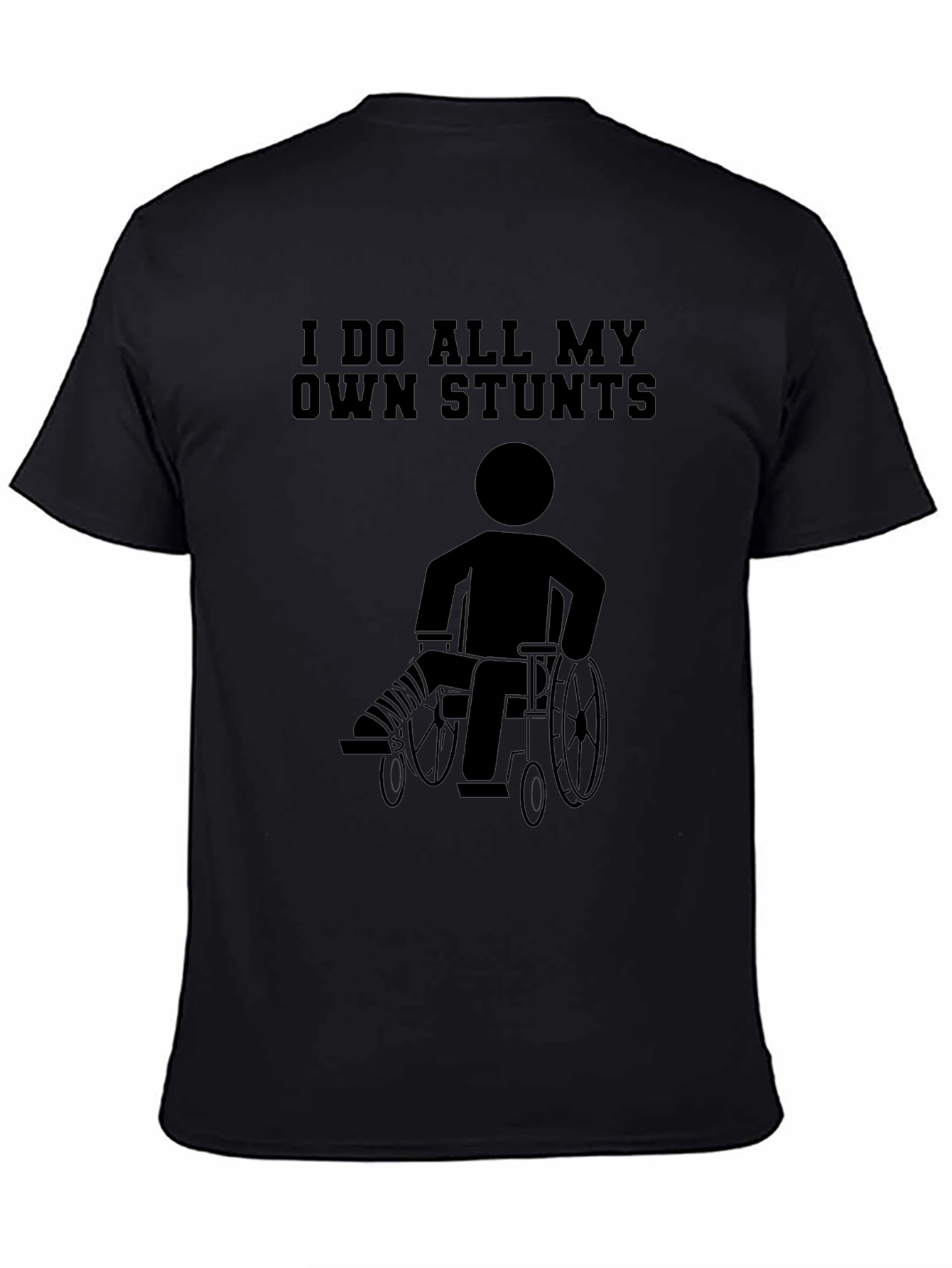 Funny Stuntman Wheelchair T-Shirt