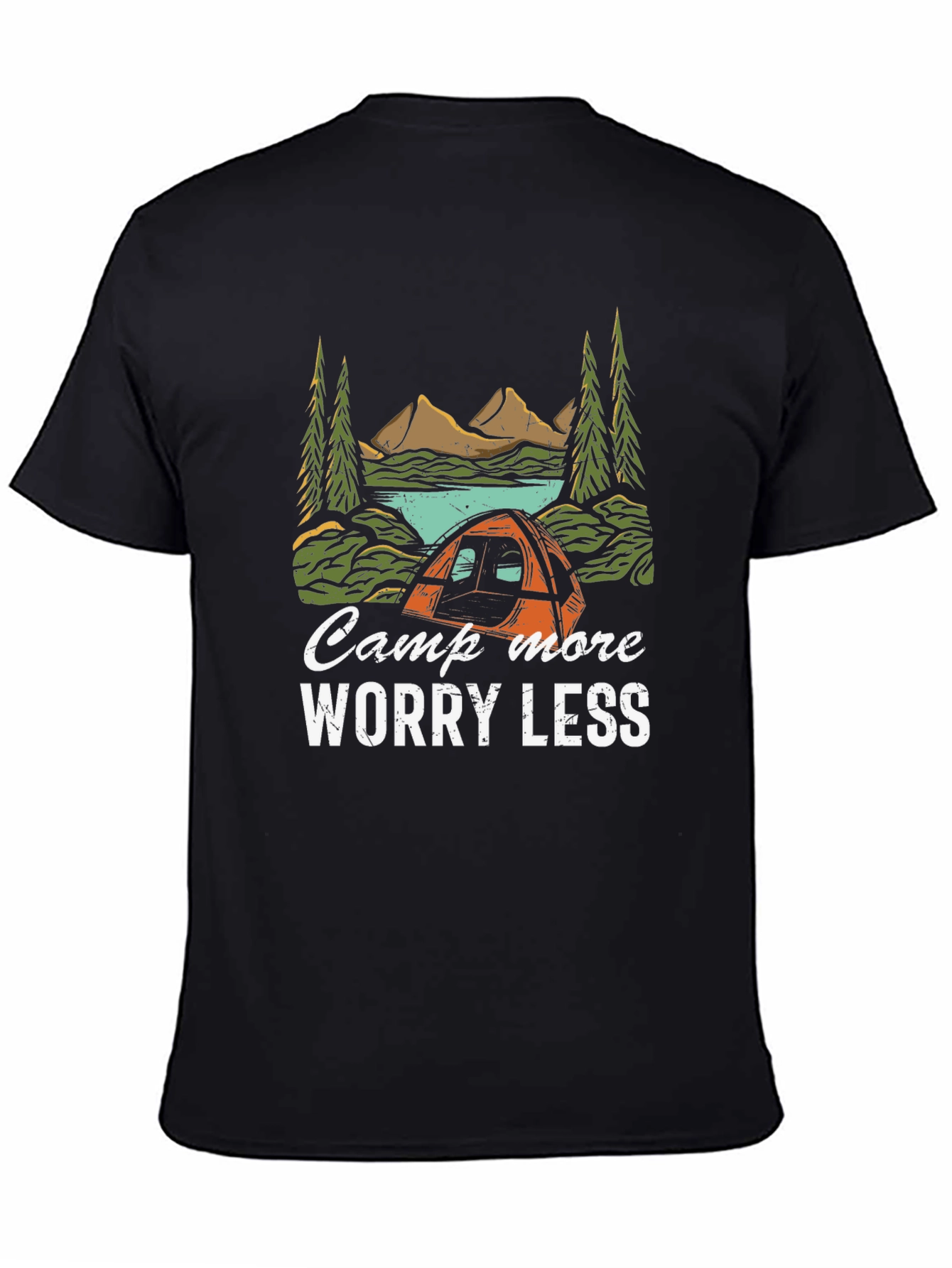 Camp More Worry Less Graphic Tee