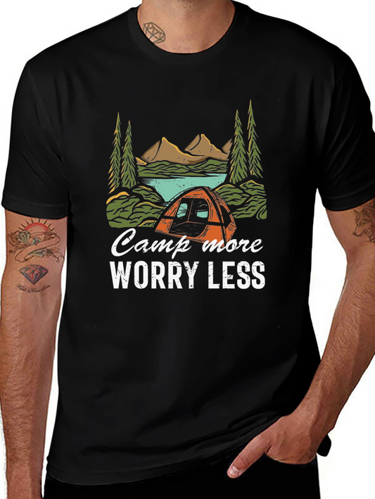 Camp More Worry Less Graphic Tee