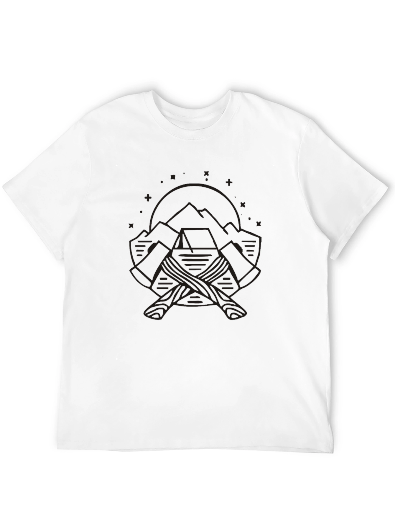 Mountain Axes Graphic T-Shirt - Outdoor Adventure