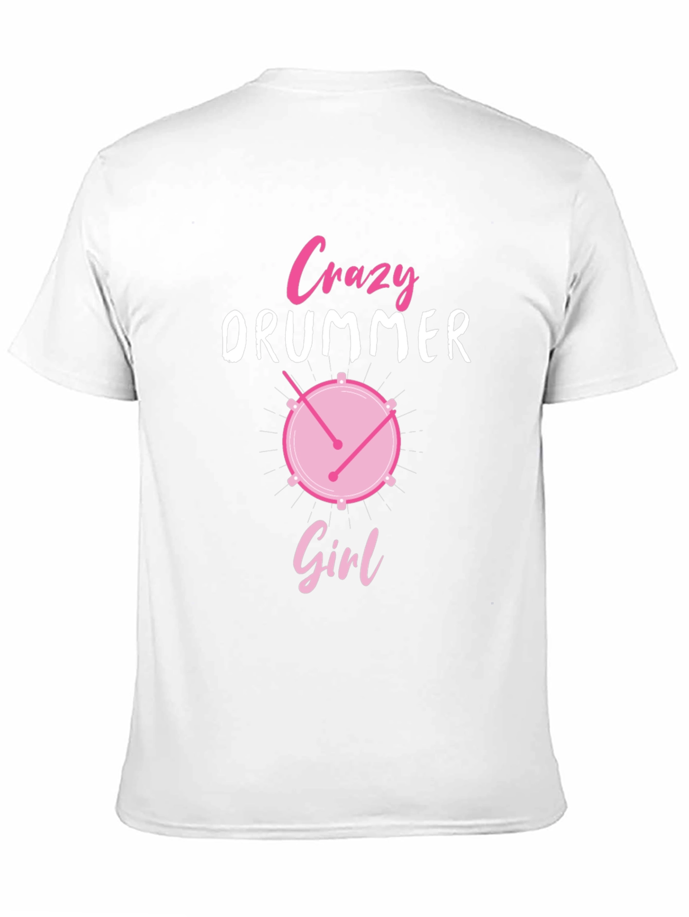 Crazy Drummer Girl T-Shirt - Music Lover Tee