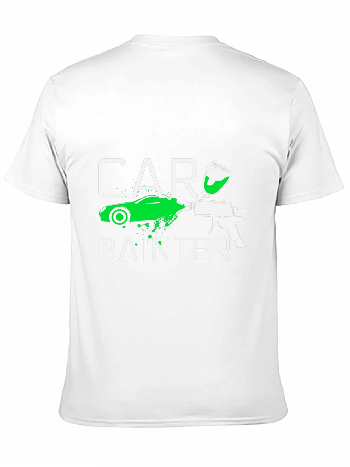 Car Painter Graphic Tee - Automotive Art Shirt