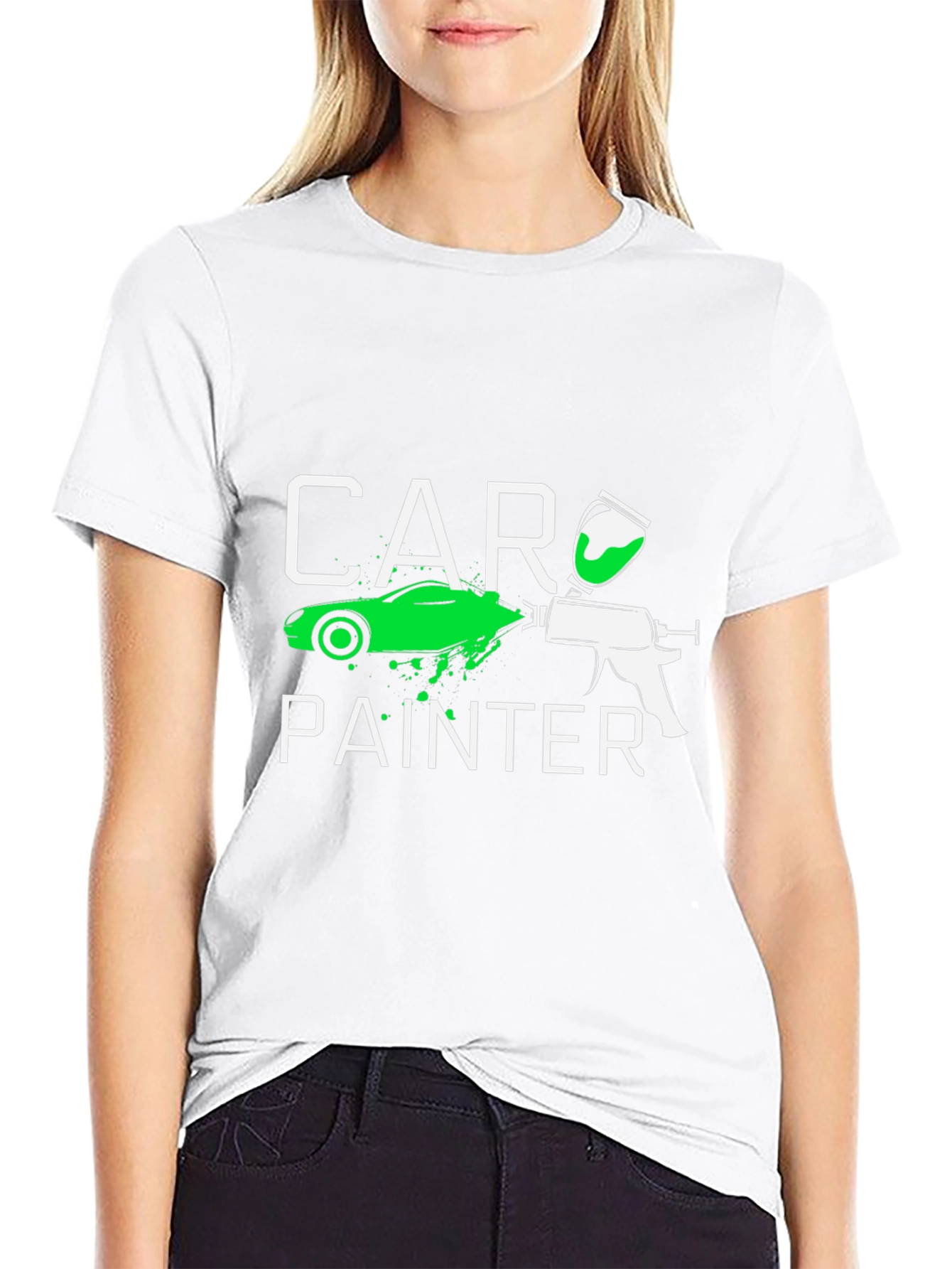 Car Painter Graphic Tee - Automotive Art Shirt