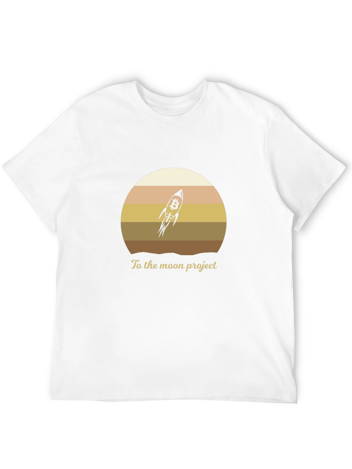 Bitcoin Rocket To The Moon T-Shirt