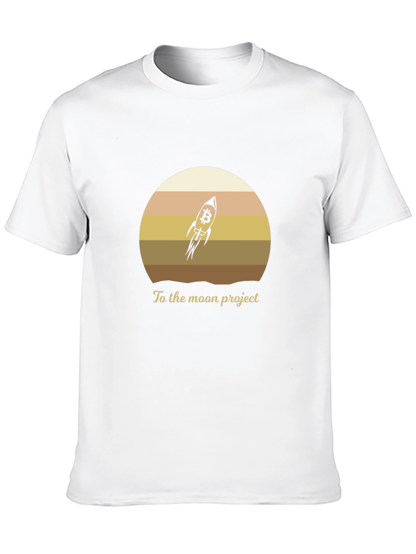 Bitcoin Rocket To The Moon T-Shirt