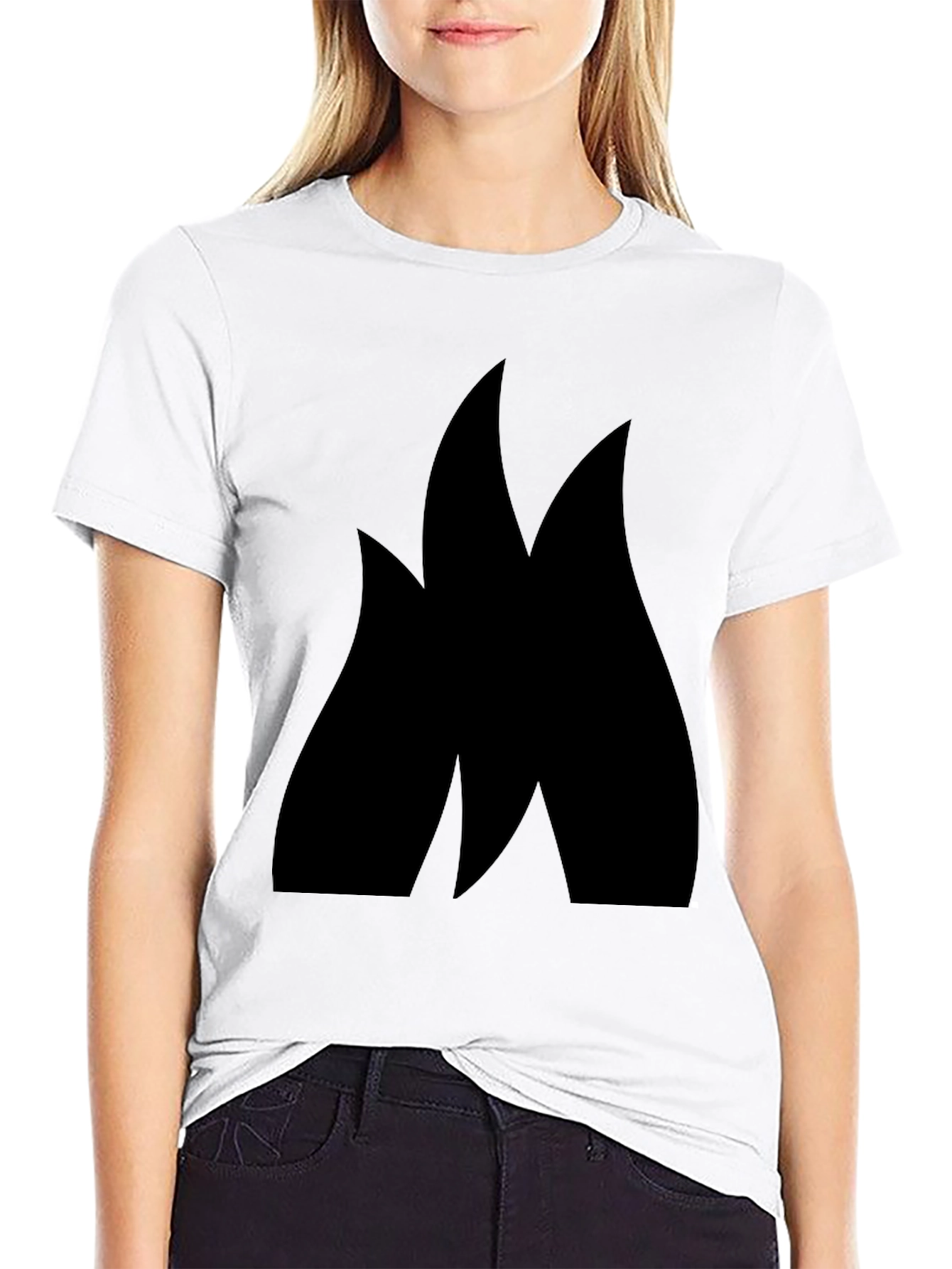 Flame Graphic Black T-Shirt - Soft Cotton Casual Tee