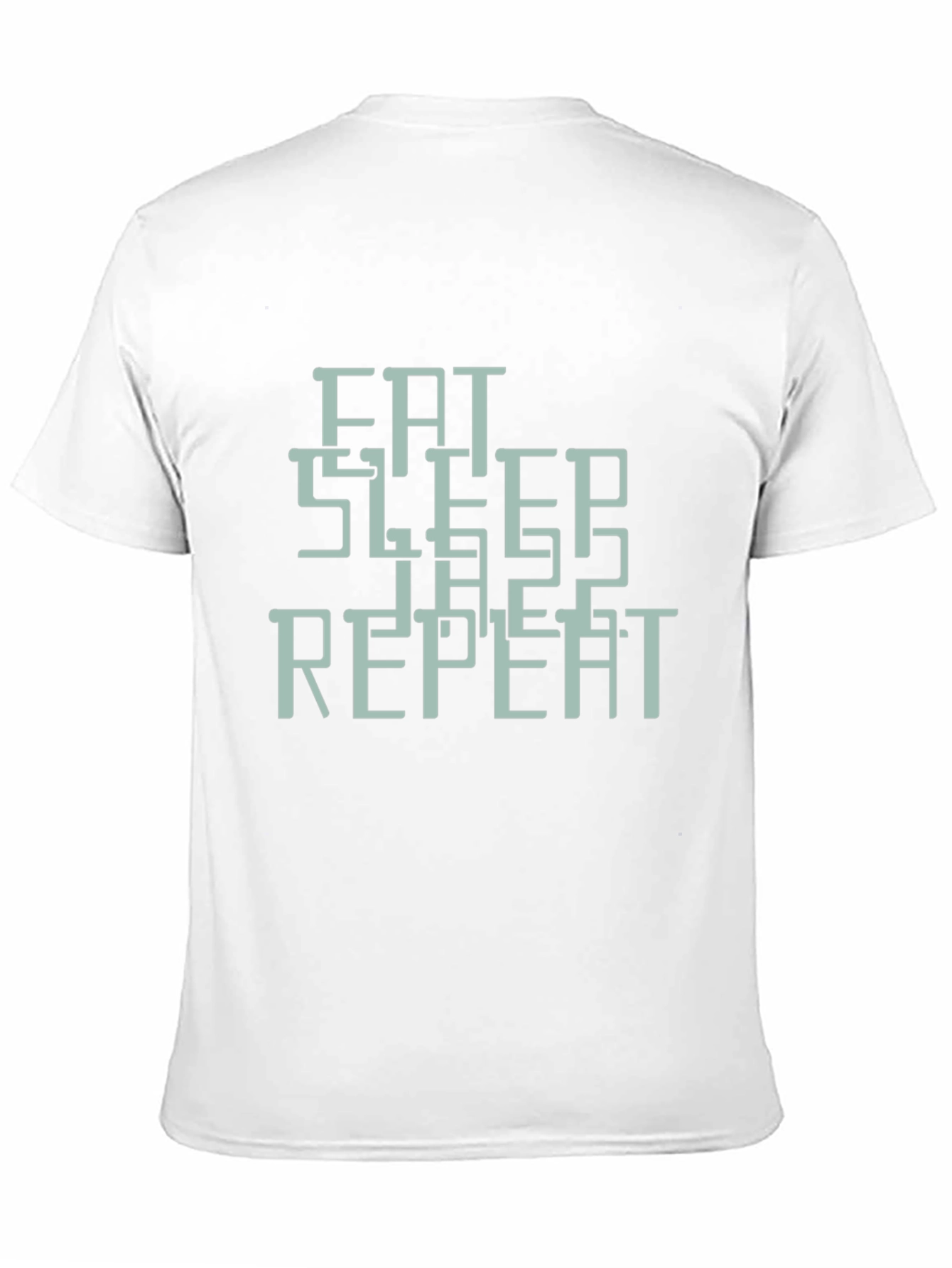 Eat Sleep Game Repeat Graphic T-Shirt - Black