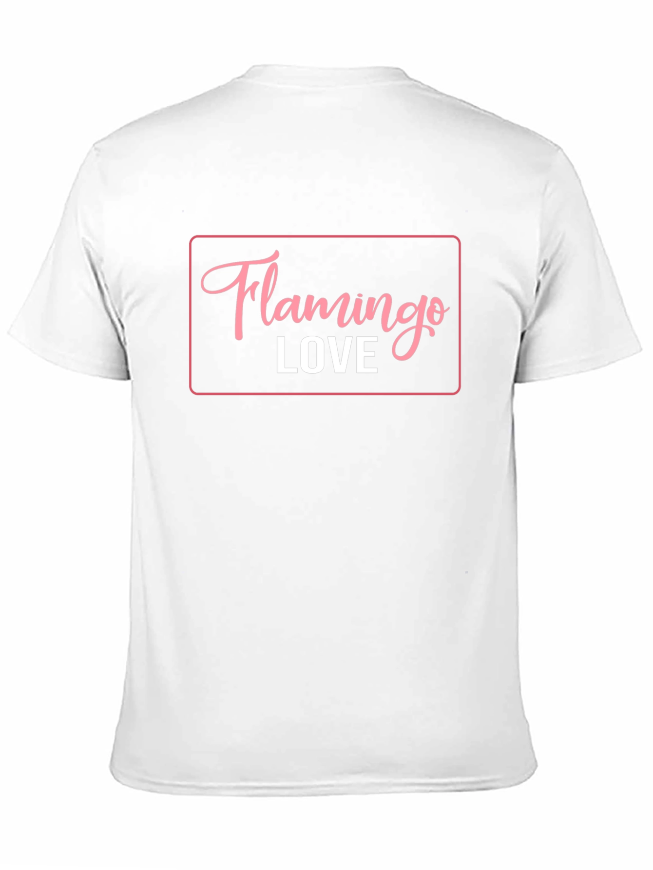 Flamingo Love Graphic T-Shirt - Casual Black Tee