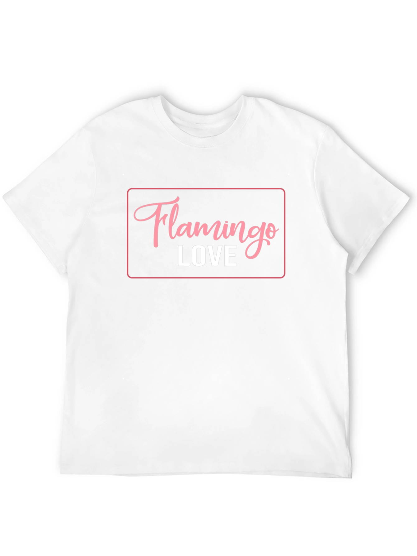 Flamingo Love Graphic T-Shirt - Casual Black Tee