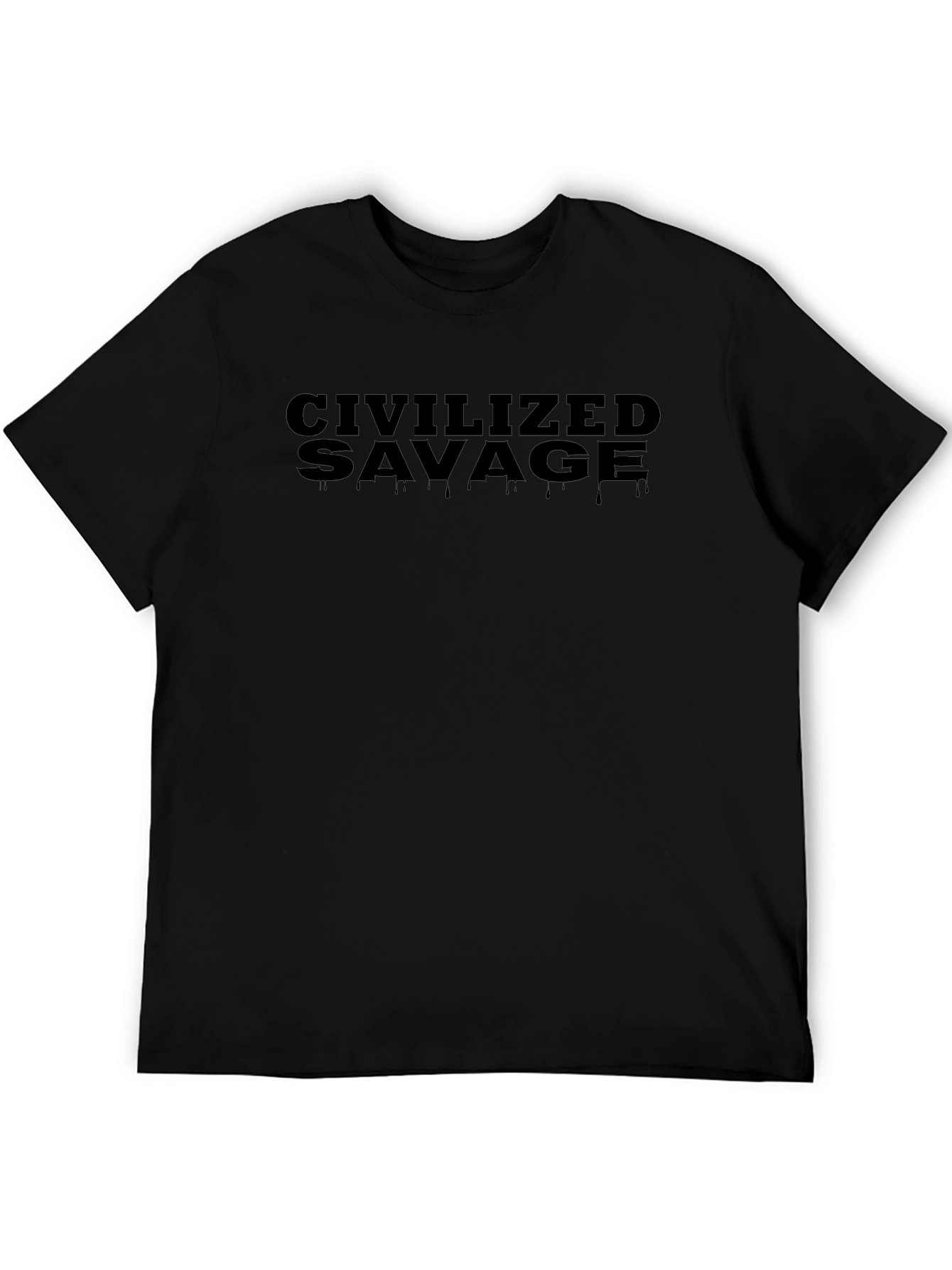 Civilized Savage Graphic Tee - Mens Black T-Shirt