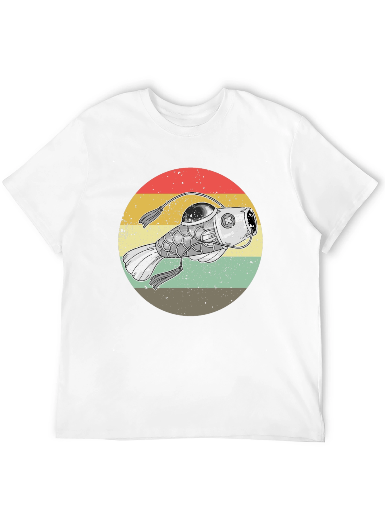 Retro Angler Fish Graphic Tee - Black