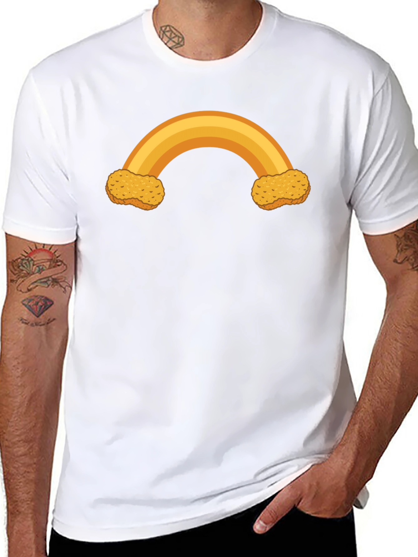 Nugget Rainbow Graphic T-Shirt - Black