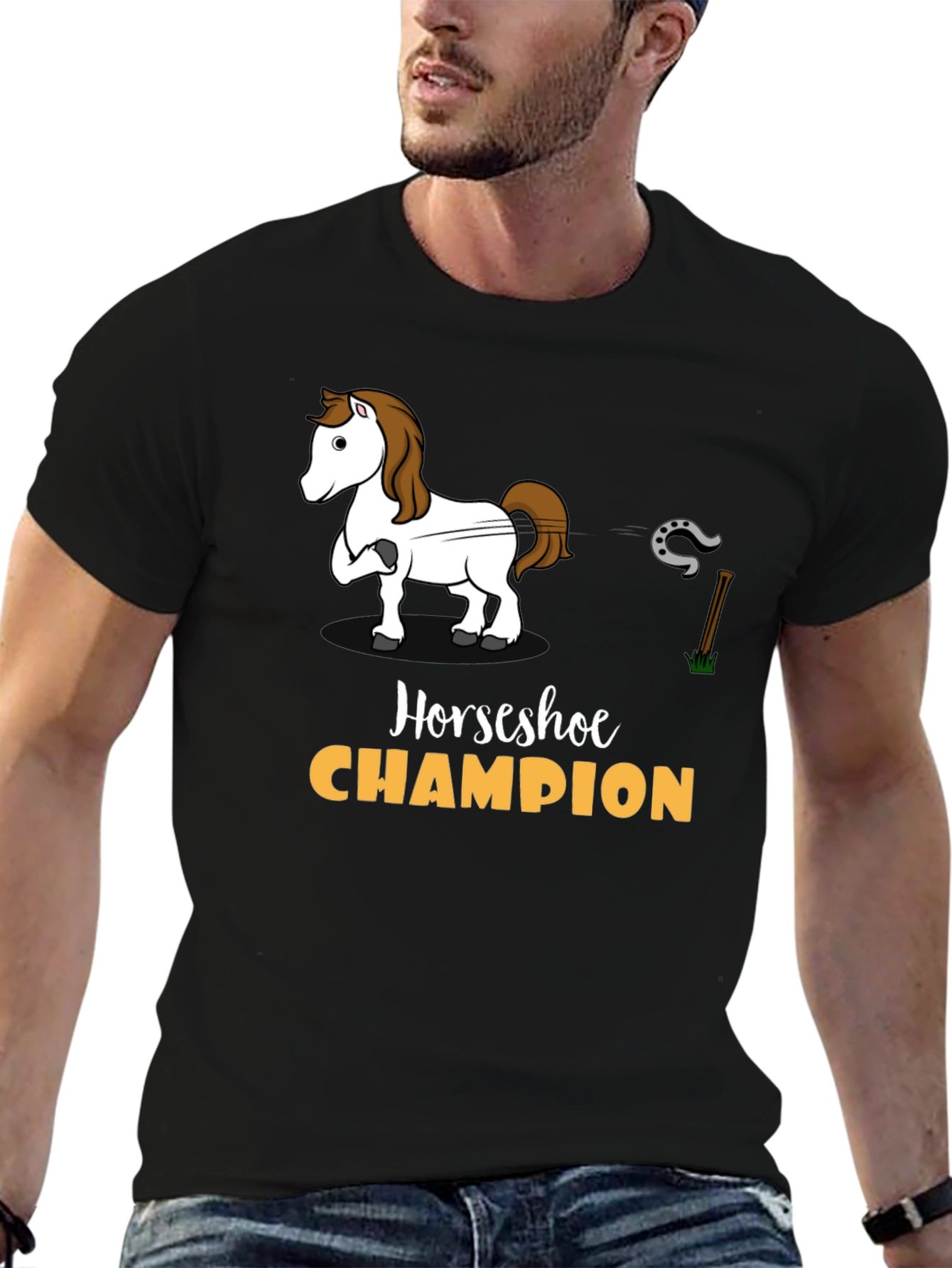 Horseshoe Champion Graphic T-Shirt