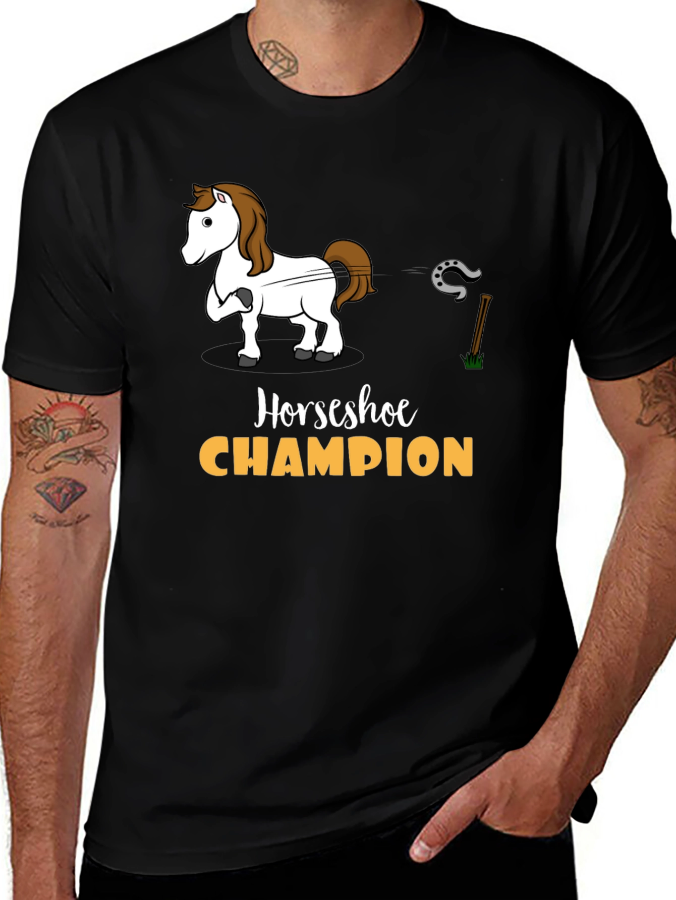 Horseshoe Champion Graphic T-Shirt