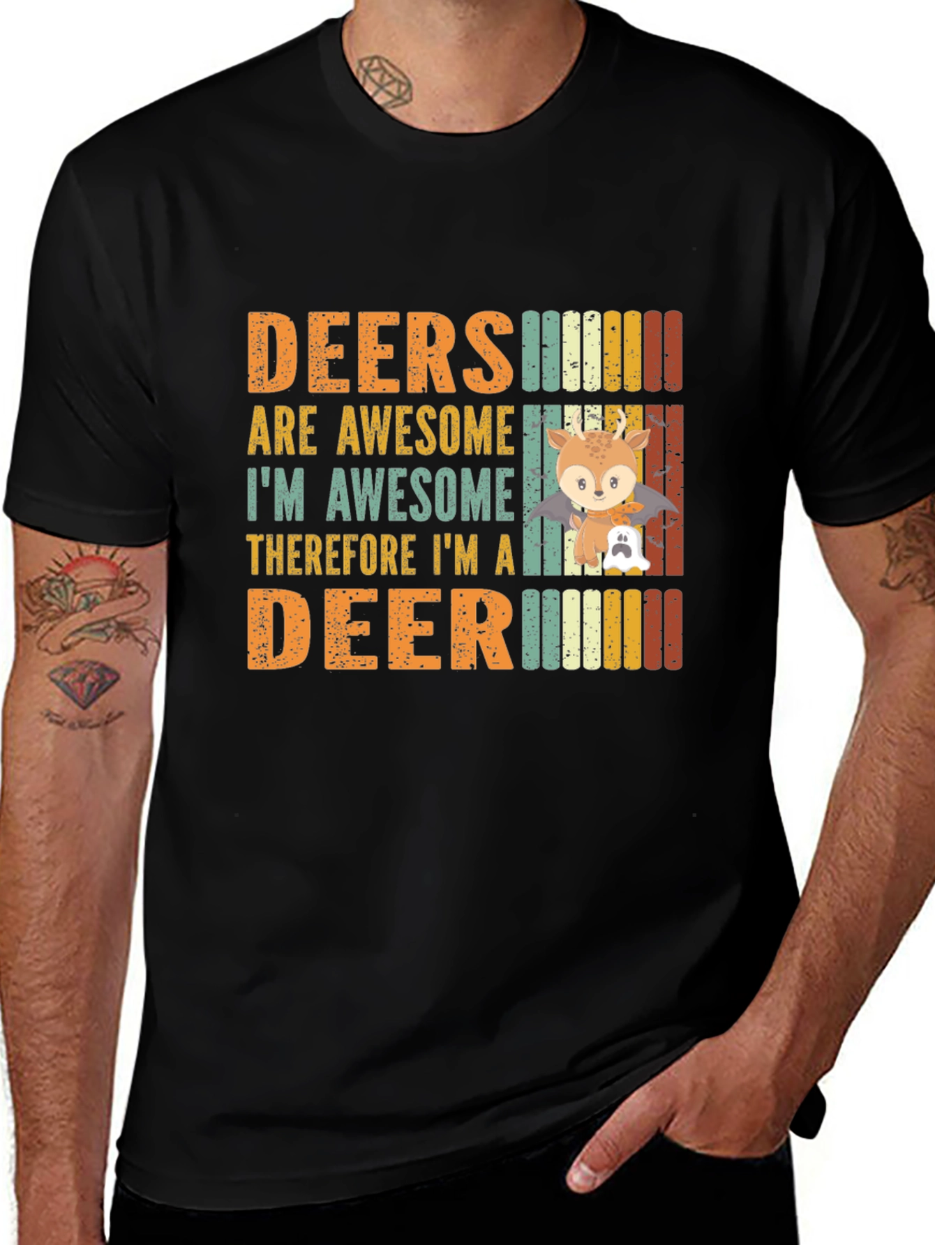 Deers Are Awesome Graphic T-Shirt