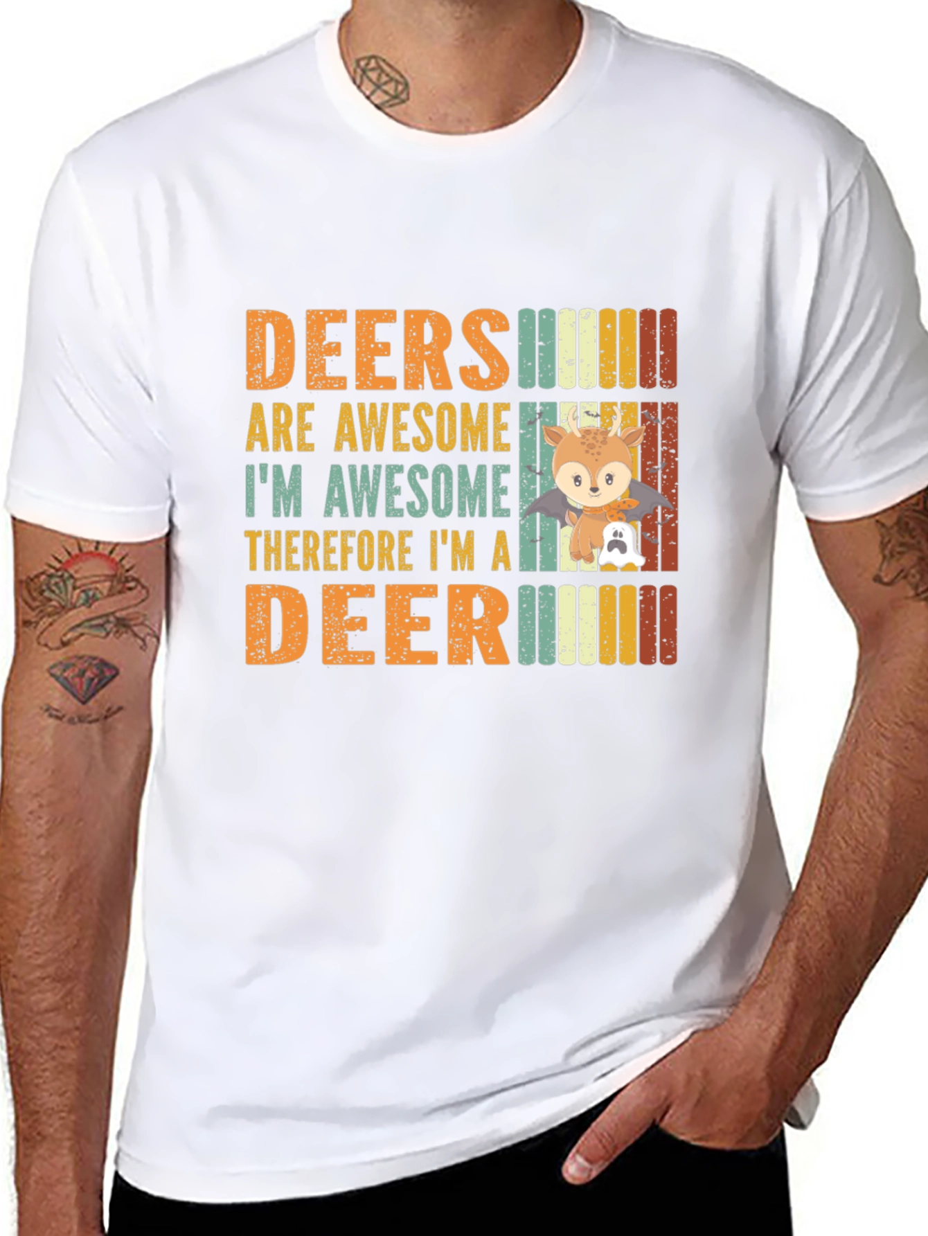 Deers Are Awesome Graphic T-Shirt
