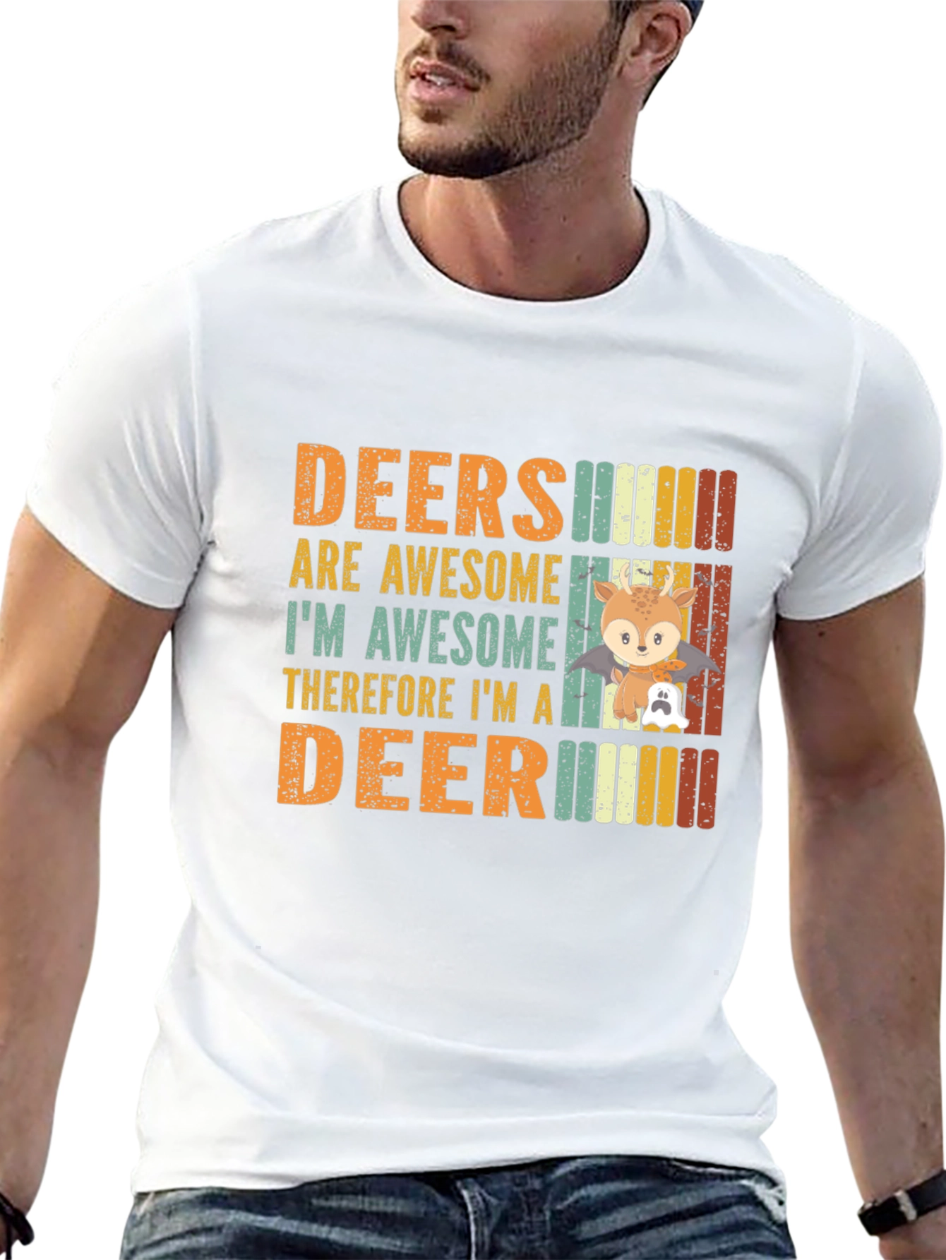 Deers Are Awesome Graphic T-Shirt