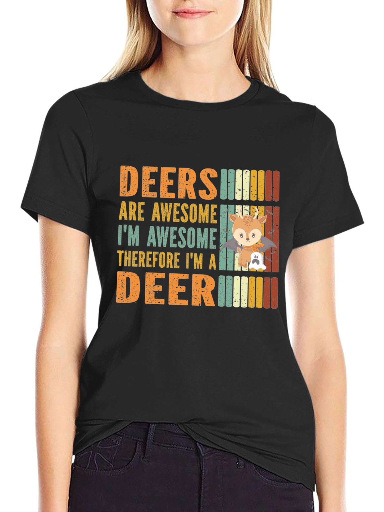 Deers Are Awesome Graphic T-Shirt