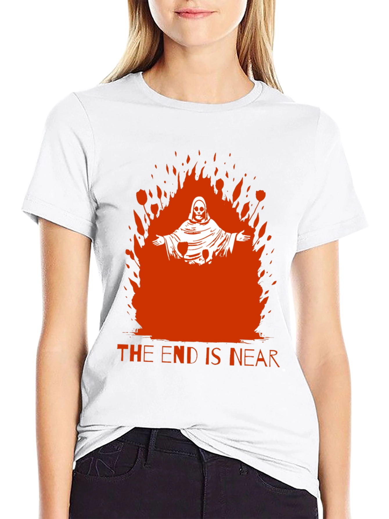 Grim Reaper The End is Near Graphic Tee