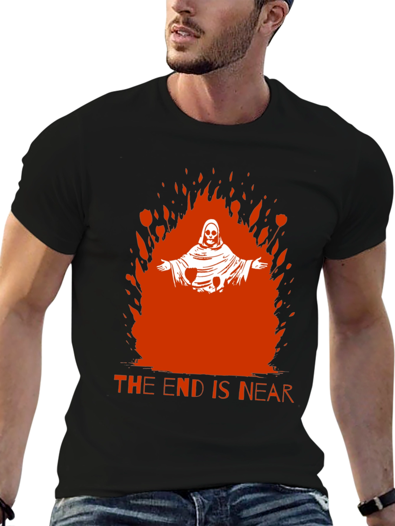 Grim Reaper The End is Near Graphic Tee