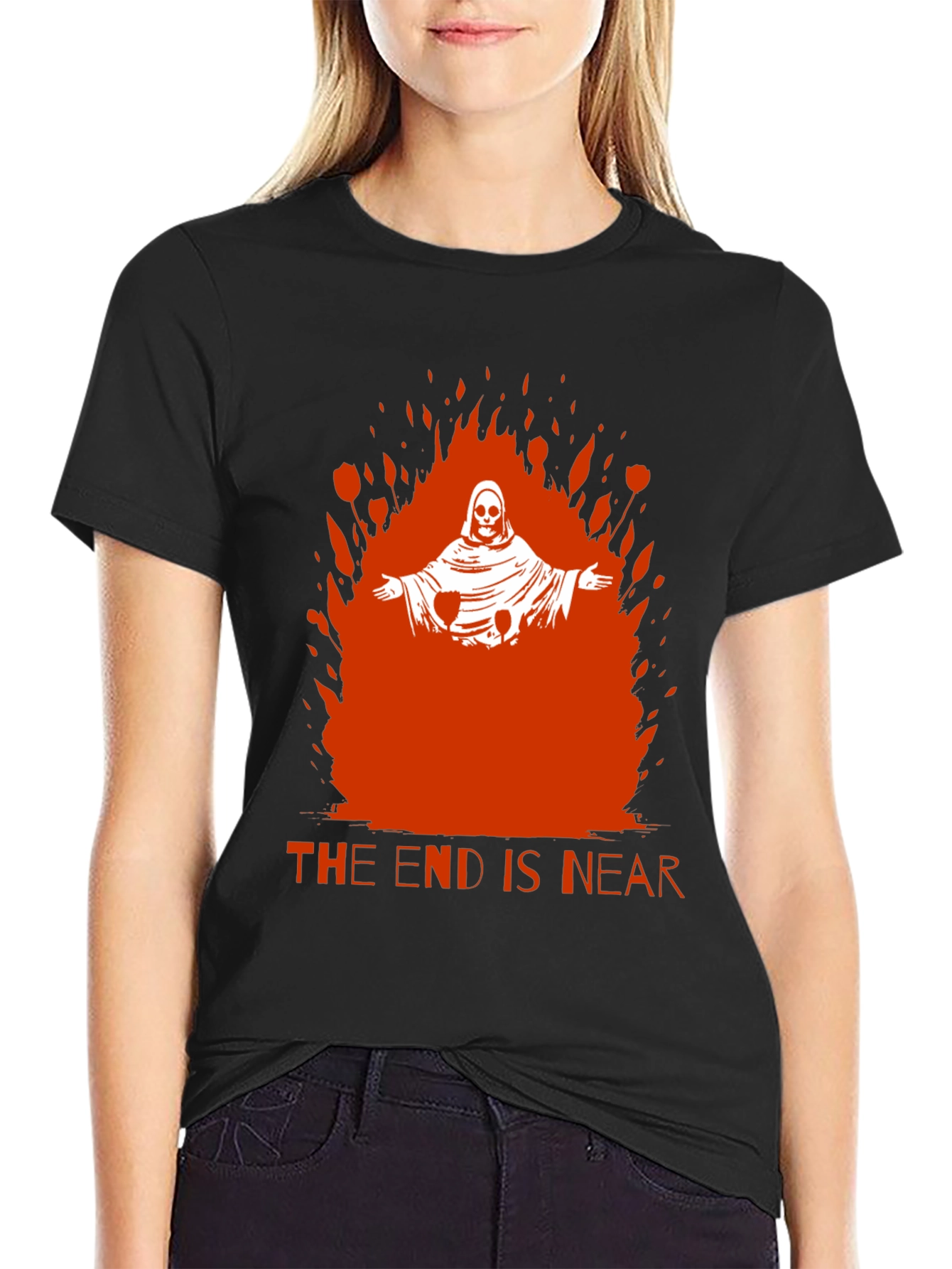 Grim Reaper The End is Near Graphic Tee