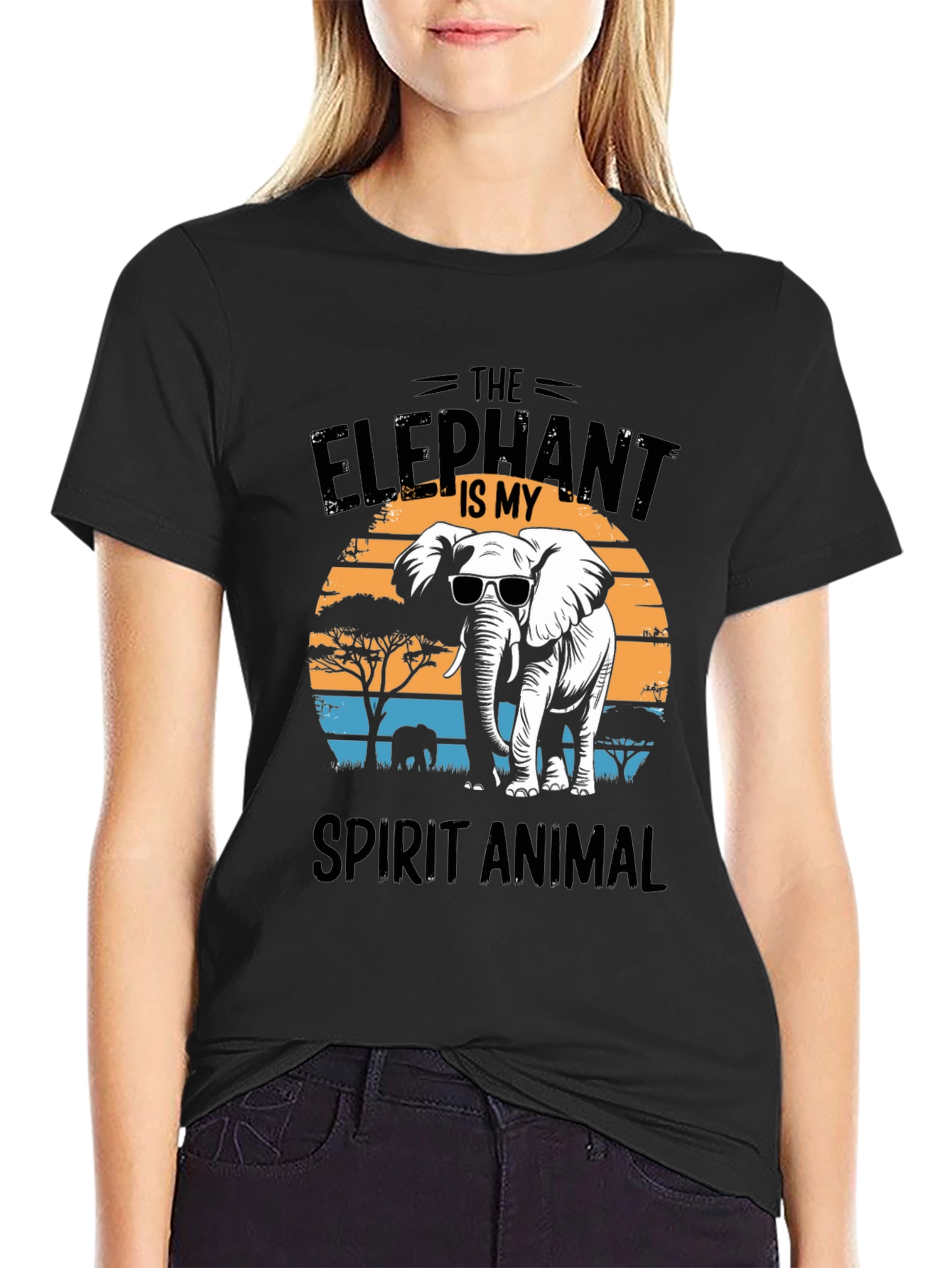 Elephant Spirit Animal Graphic Tee