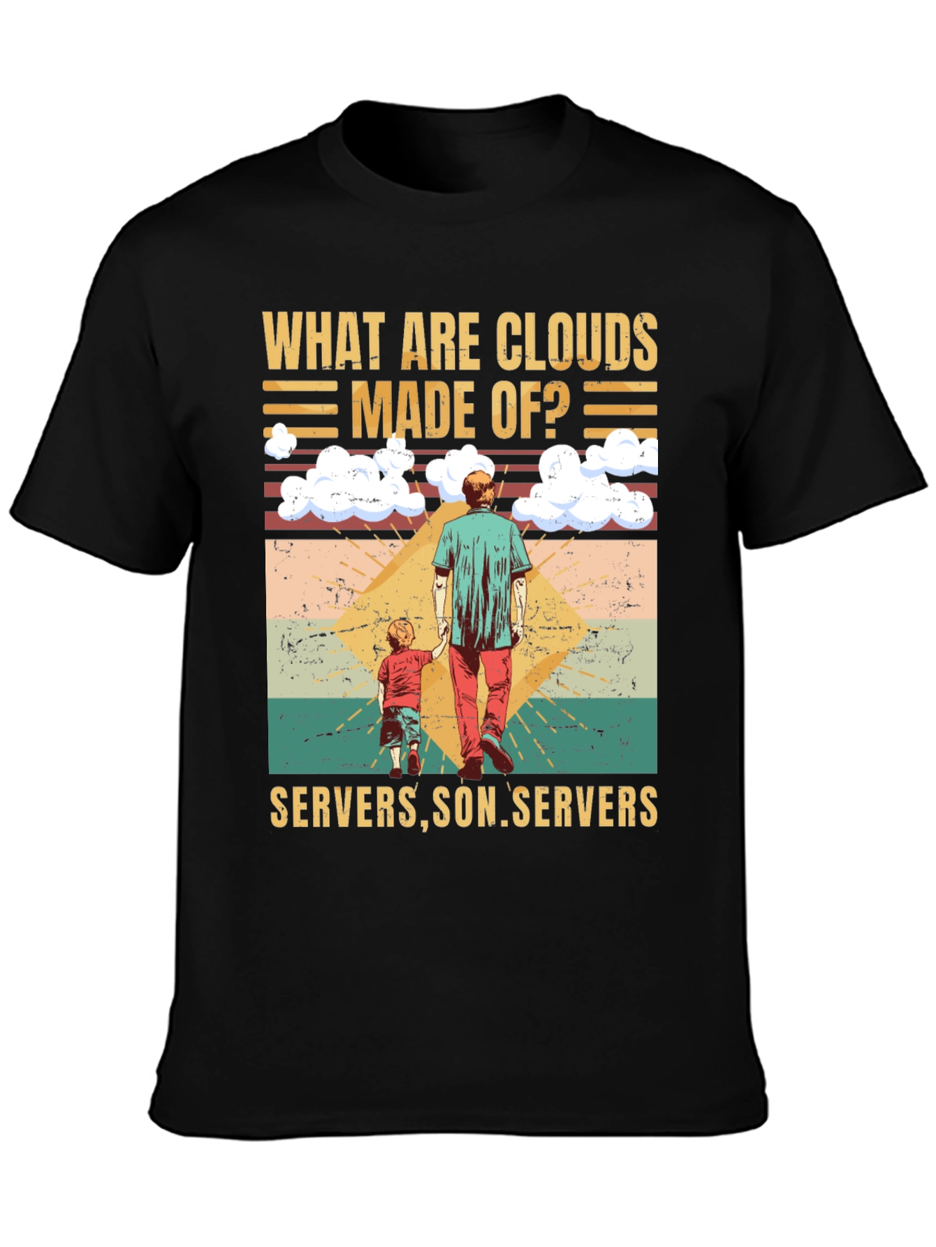 Funny Tech Cloud Servers T-Shirt