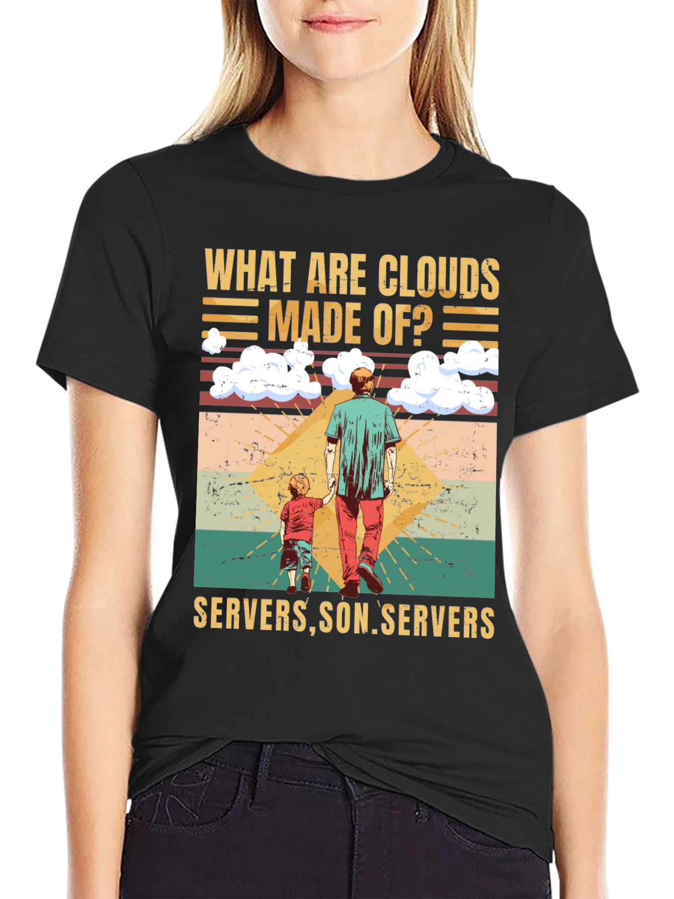 Funny Tech Cloud Servers T-Shirt